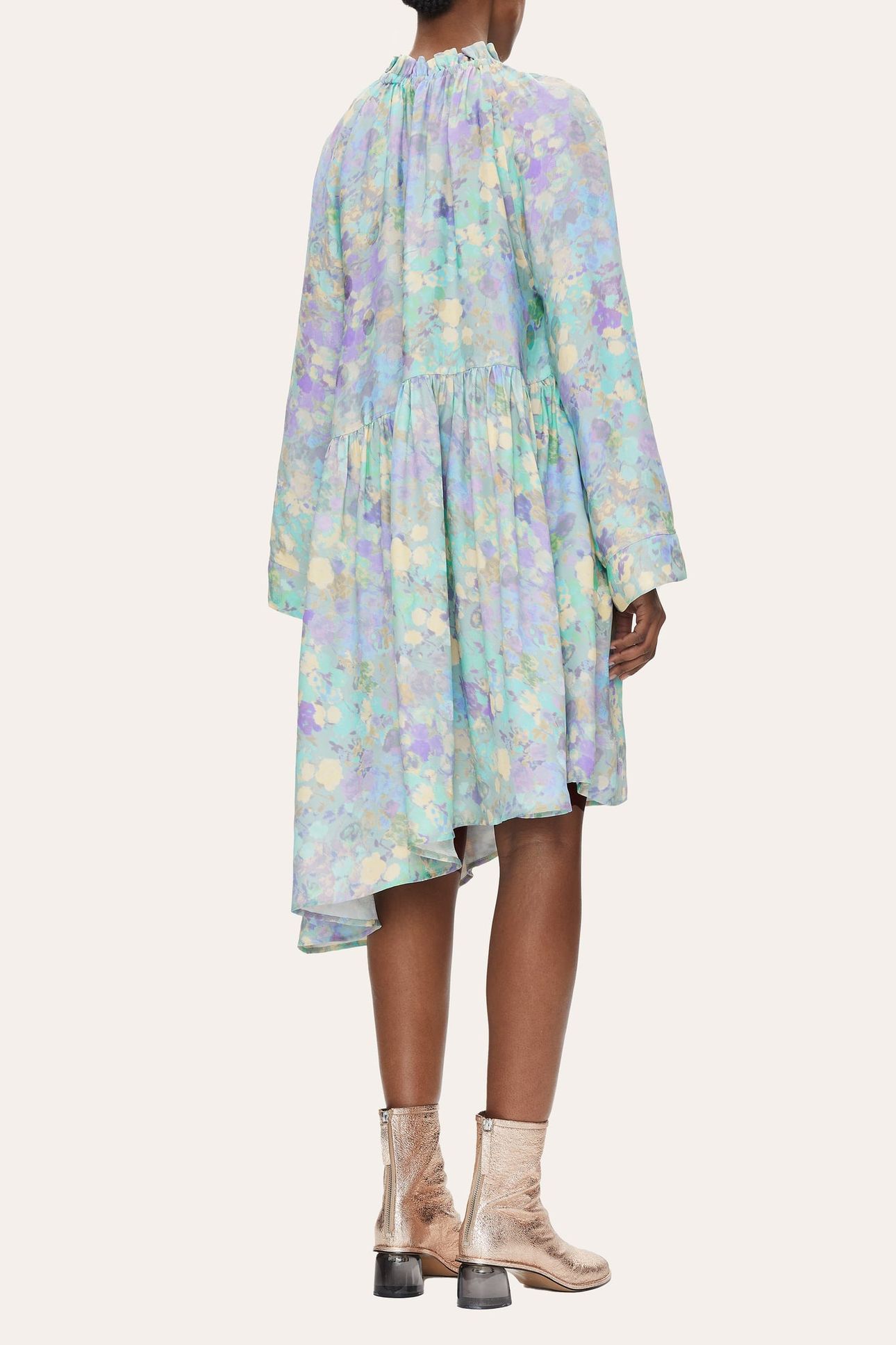 LAMAR DRESS LONG PASTEL BLOOM 2