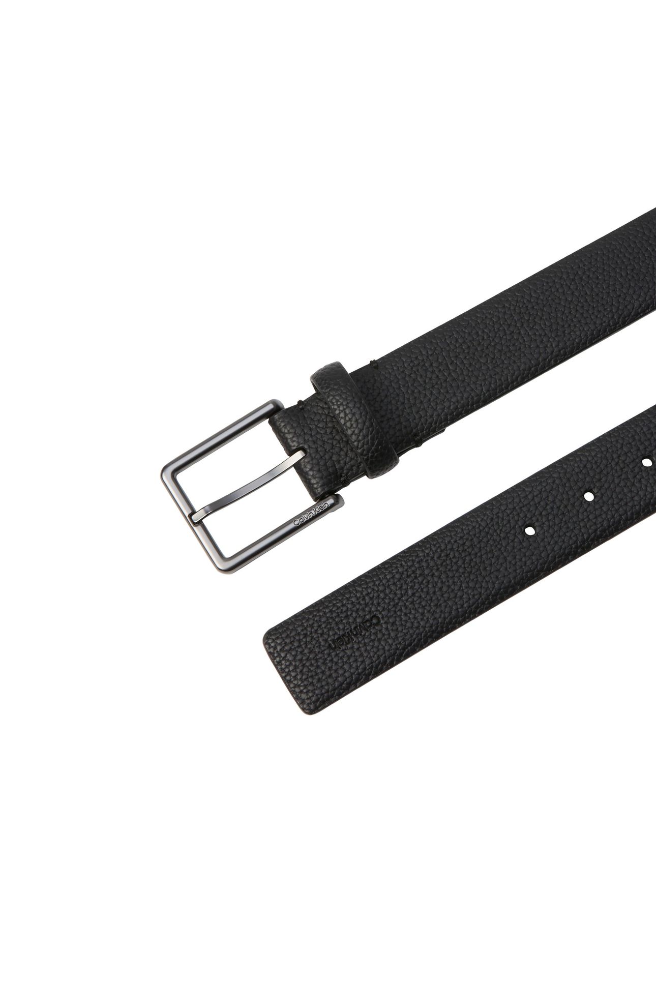 CASUAL PIN BUCKLE BELT BLACK/MATTE GUNMETAL 3