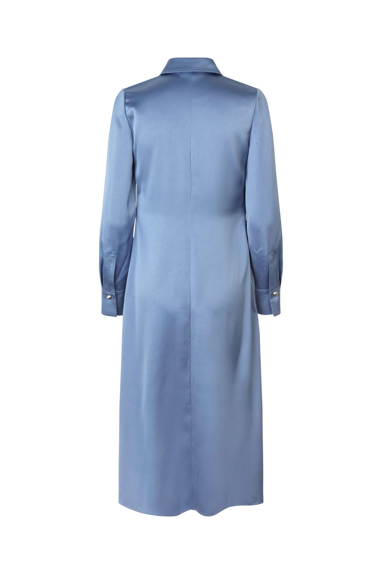 COLLARED MIDI DRESS INFINITY BLUE 4