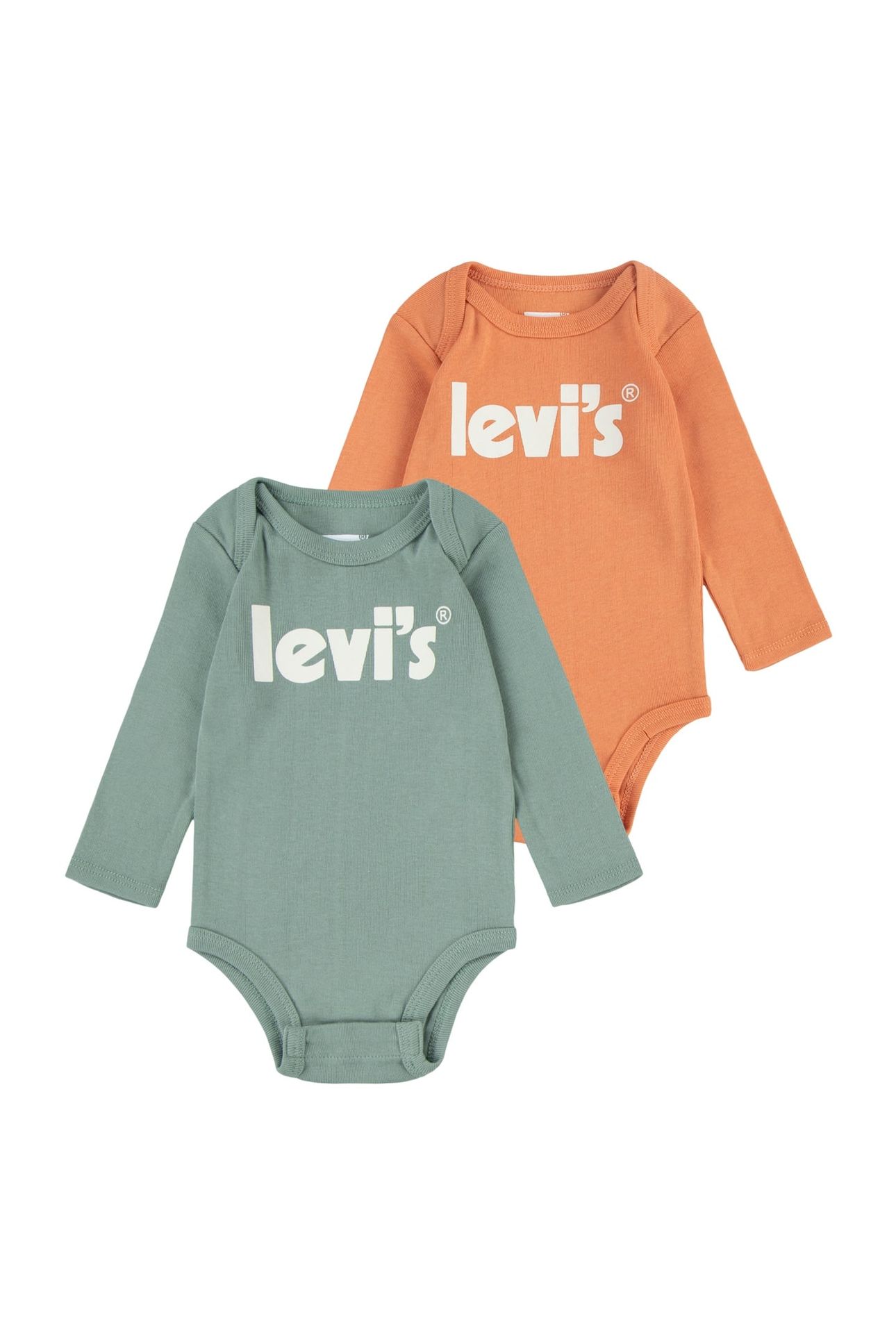 UNISEX POSTER LOGO 2PK L/S BODYSUIT LILY PAD 1