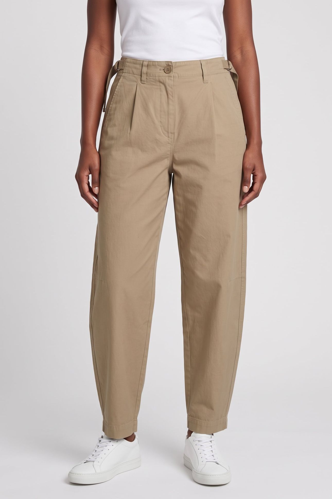 EDLA GARMENT DYED CHINO KHAKI 1