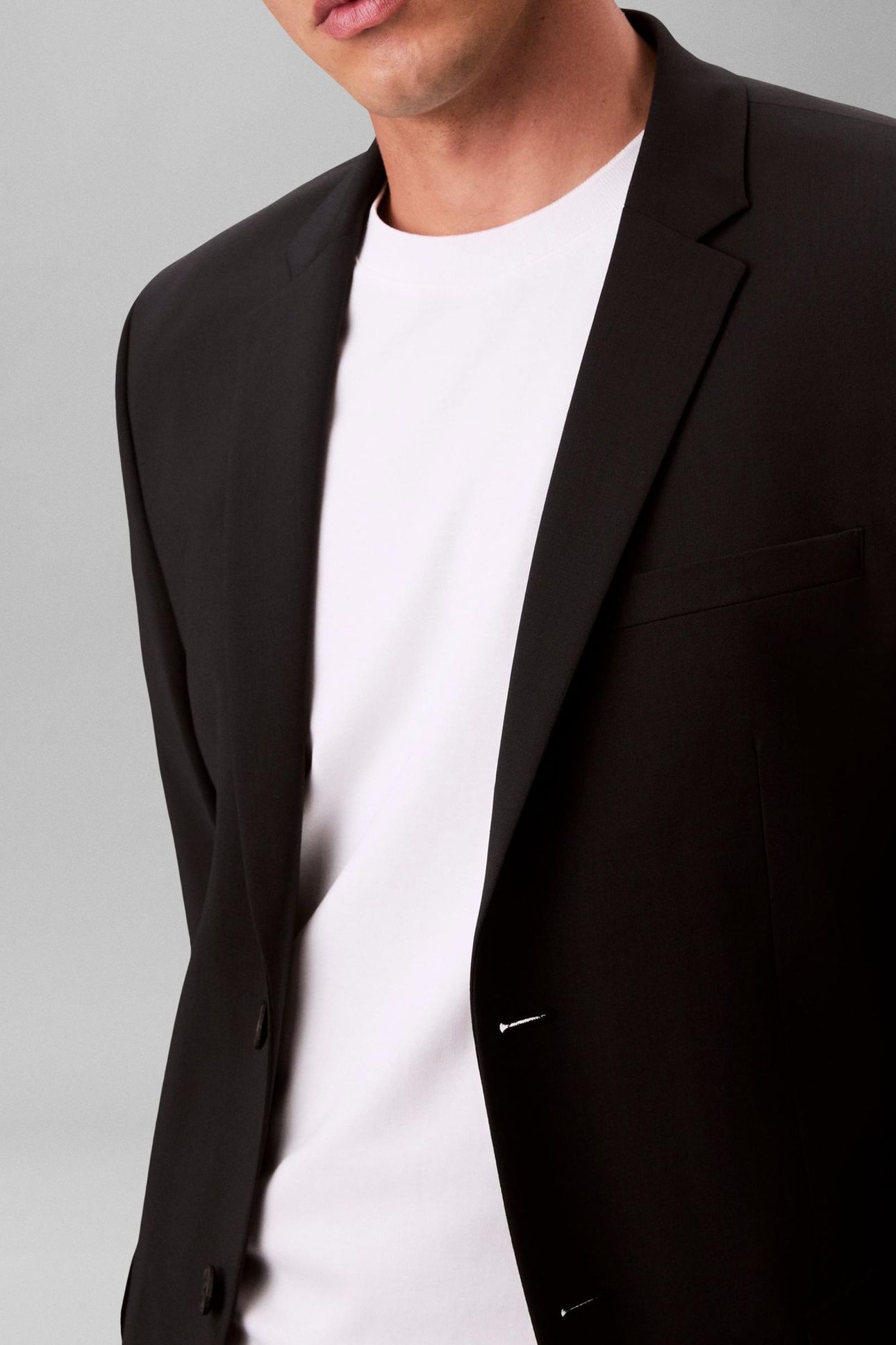LS TROP WOOL SLIM BLAZER BLACK 4
