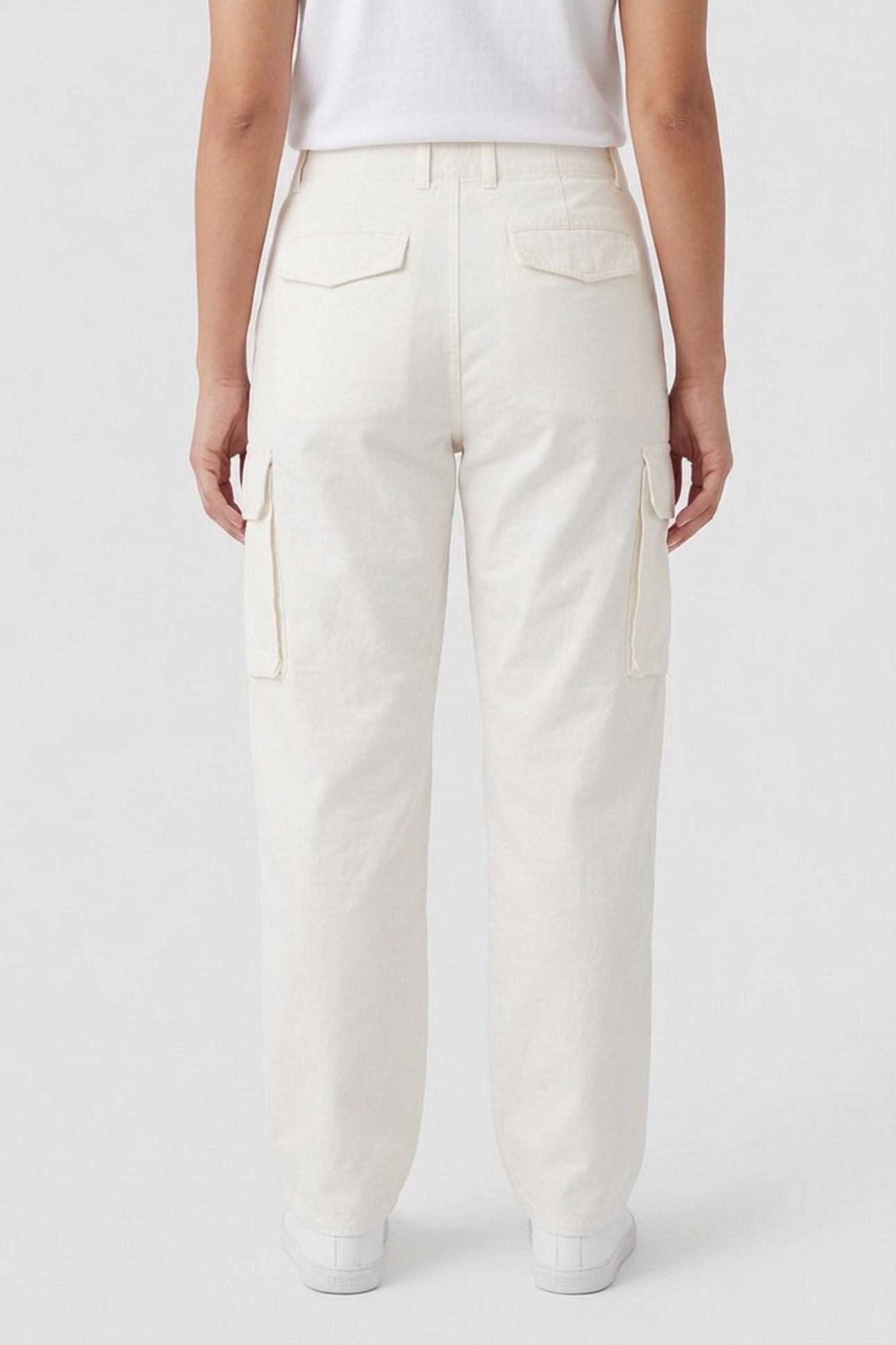 ESSY CARGO TROUSERS WHITE 2