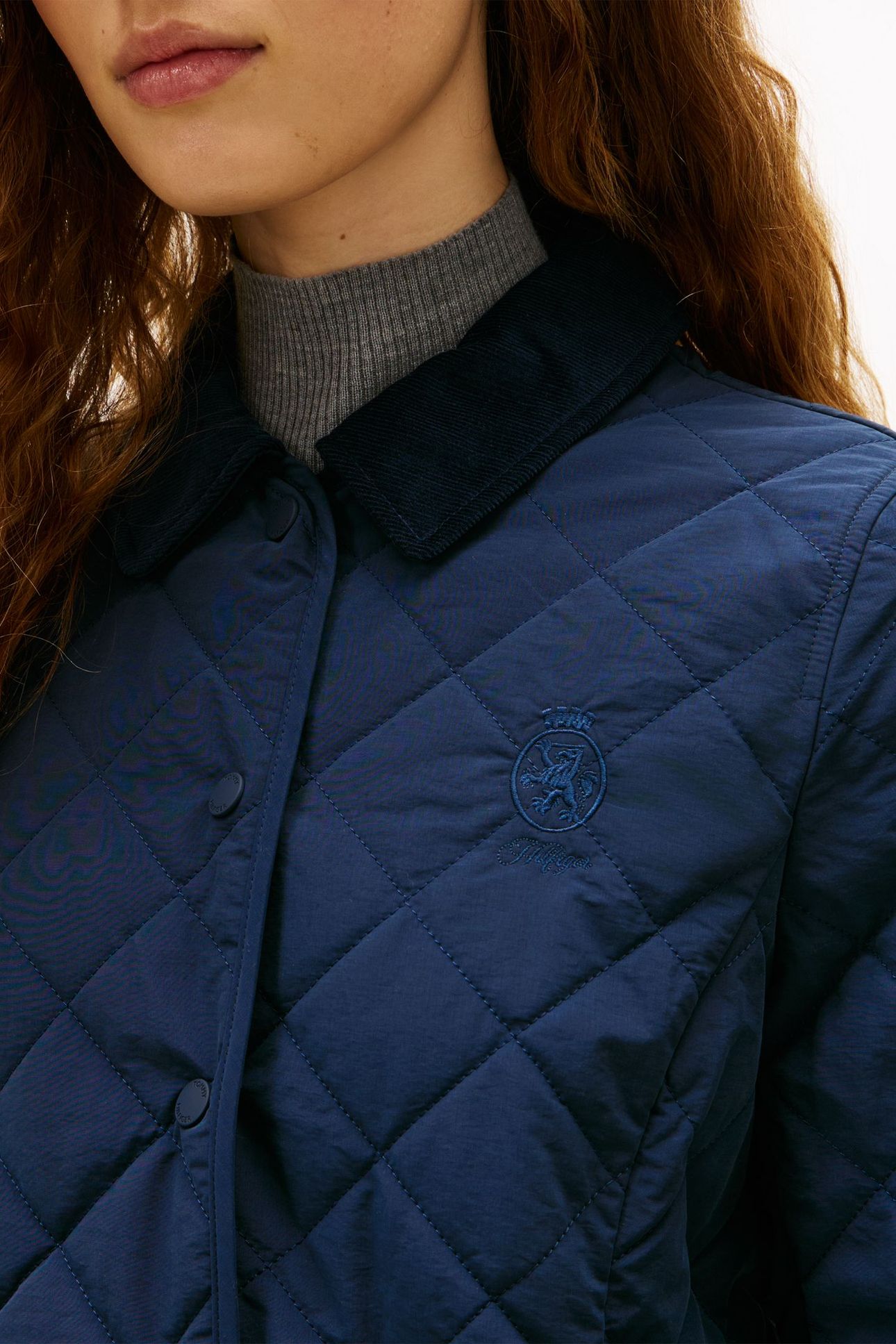 PADDED QUILTED SLIM DARK NIGHT NAVY 5