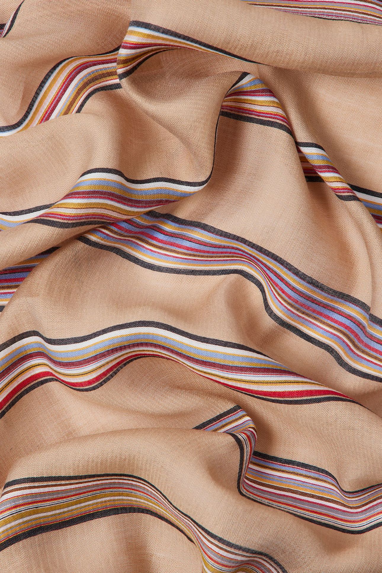 WOMEN SCARF SIGNT STRIPE SAND 9