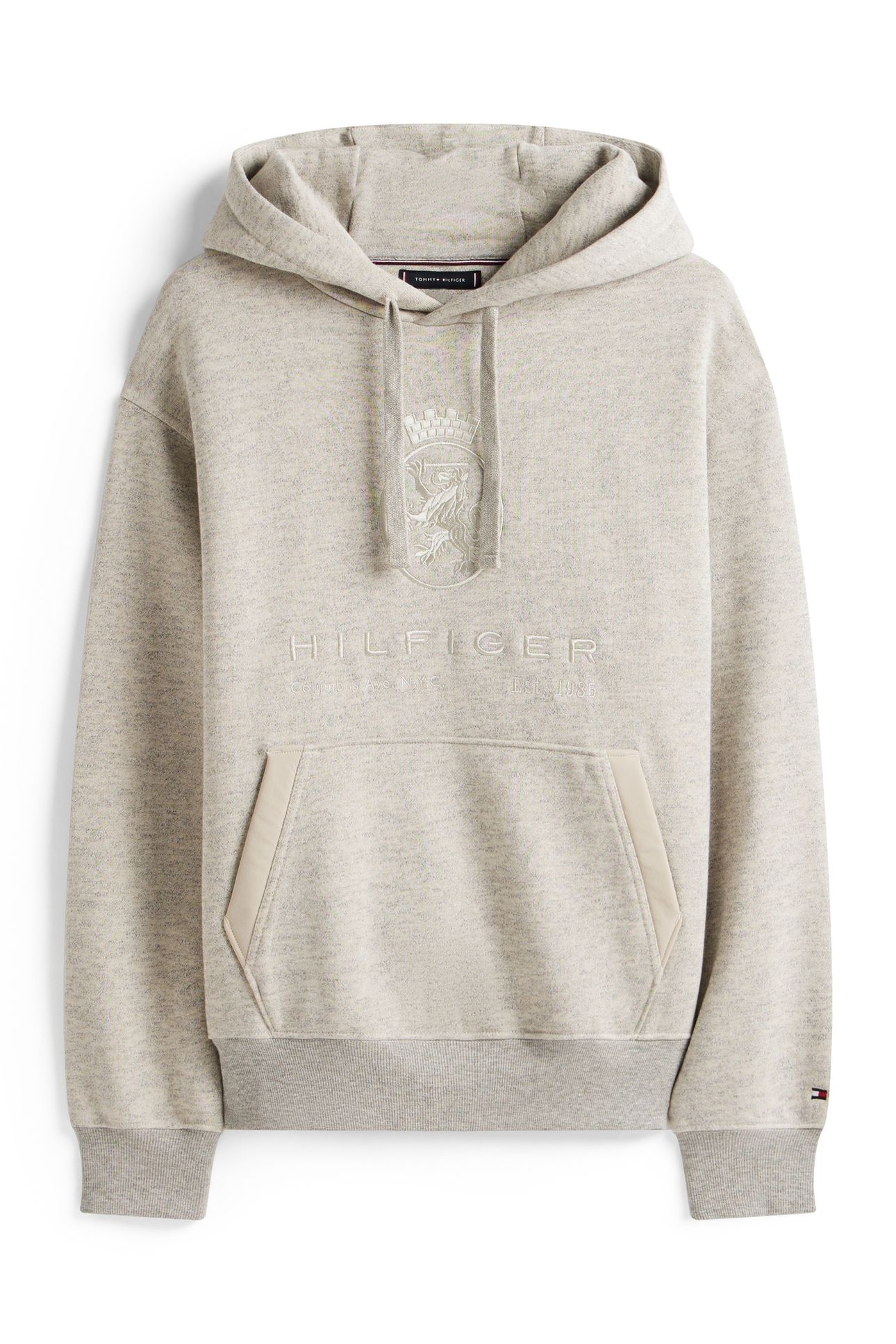 CREST GRAPHIC HOODIE LIGHT GREY MARBLED HEATHER 4