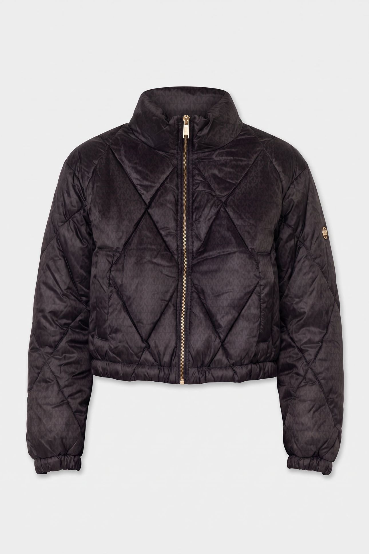 CROPPED QUILTED PUFFER CHOCOLATE 3
