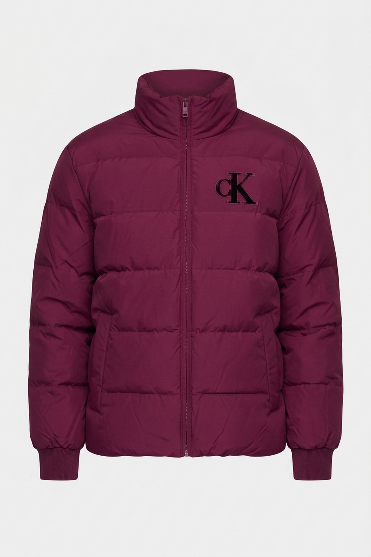 LS CHENILLE STAND COLLAR JACKET BERRY GLAZE 3
