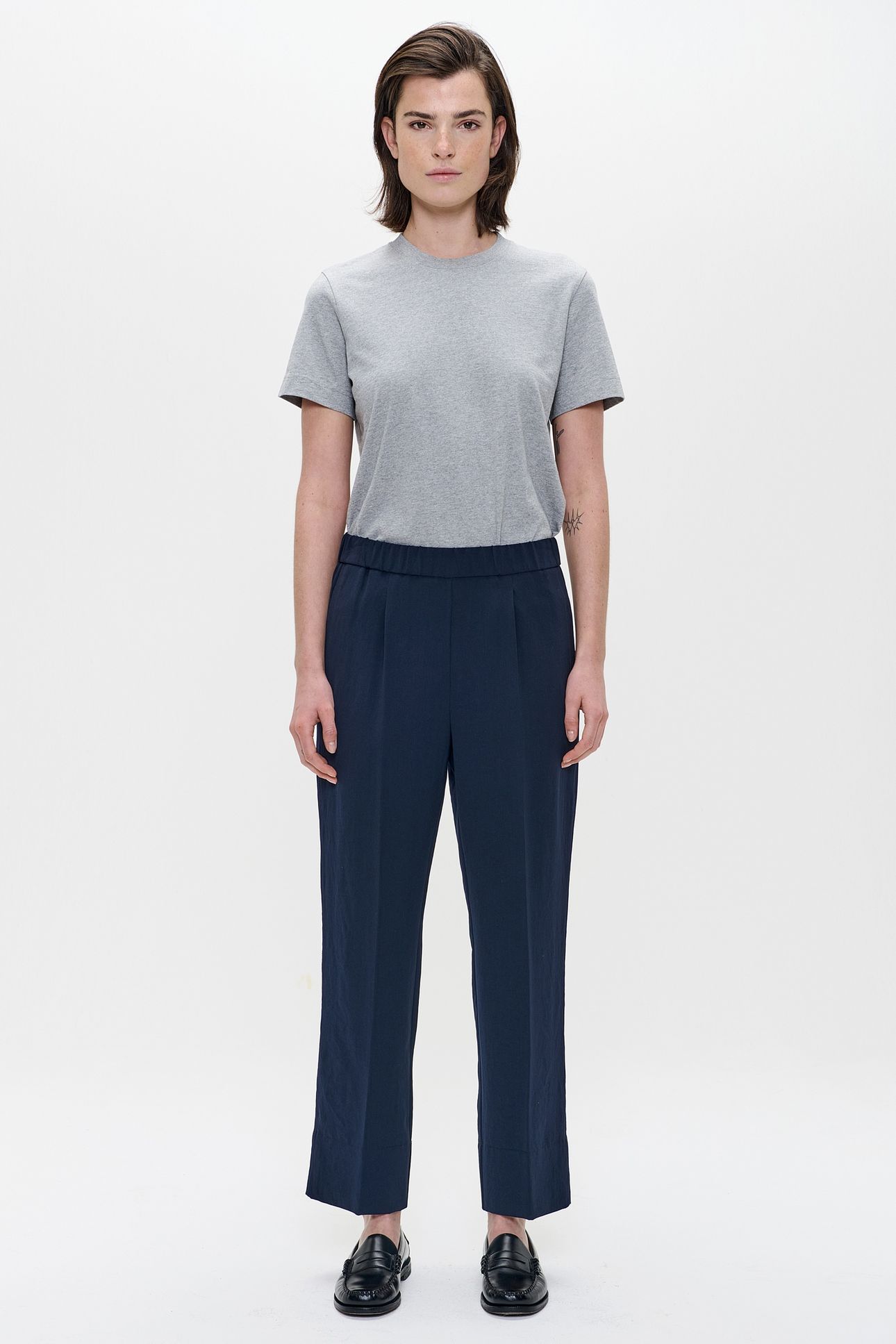 JAPANESE CREPE NEW CHINO MIDNIGHT BLUE 2