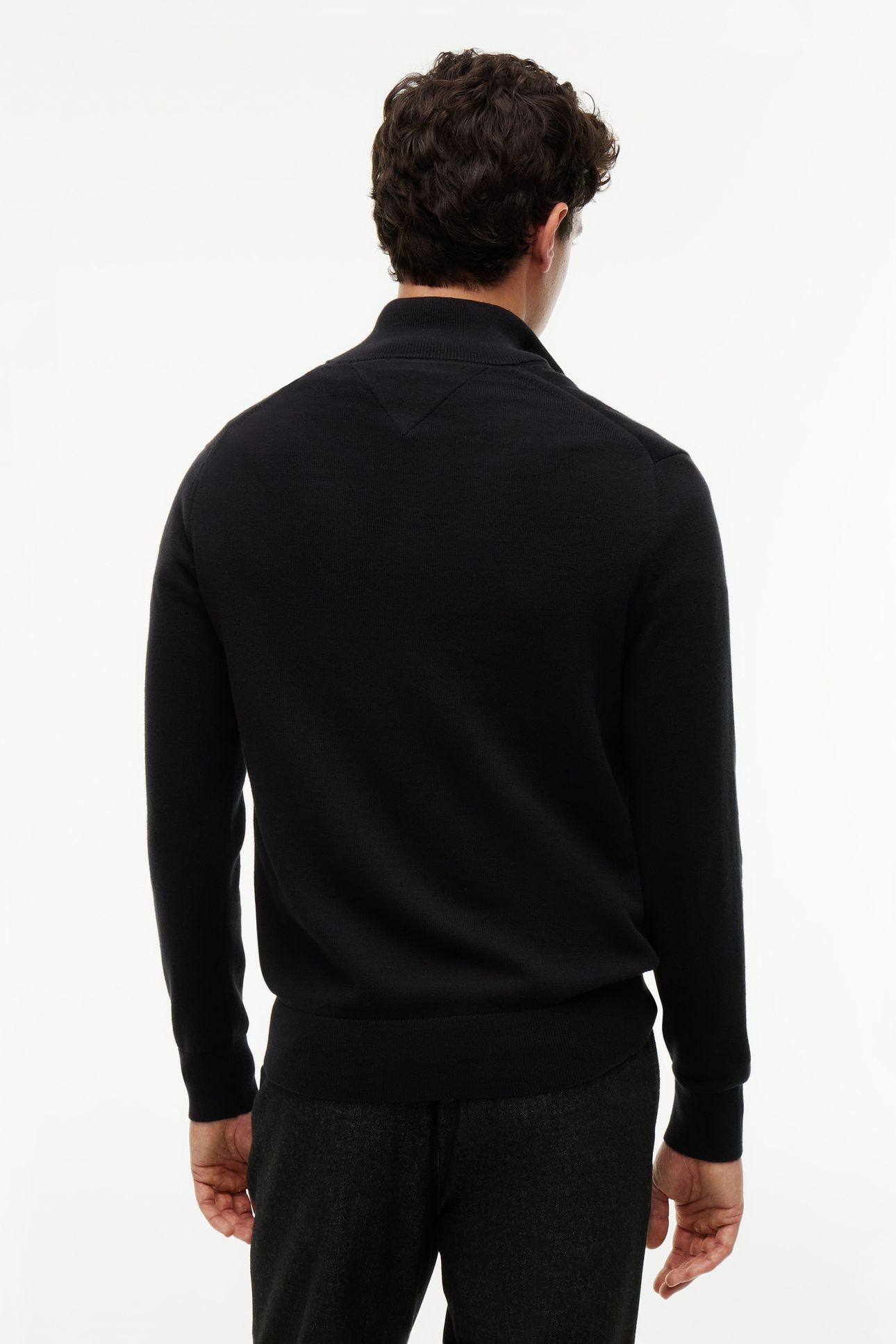 PIMA COTTON CASHMERE SWEATER BLACK 2
