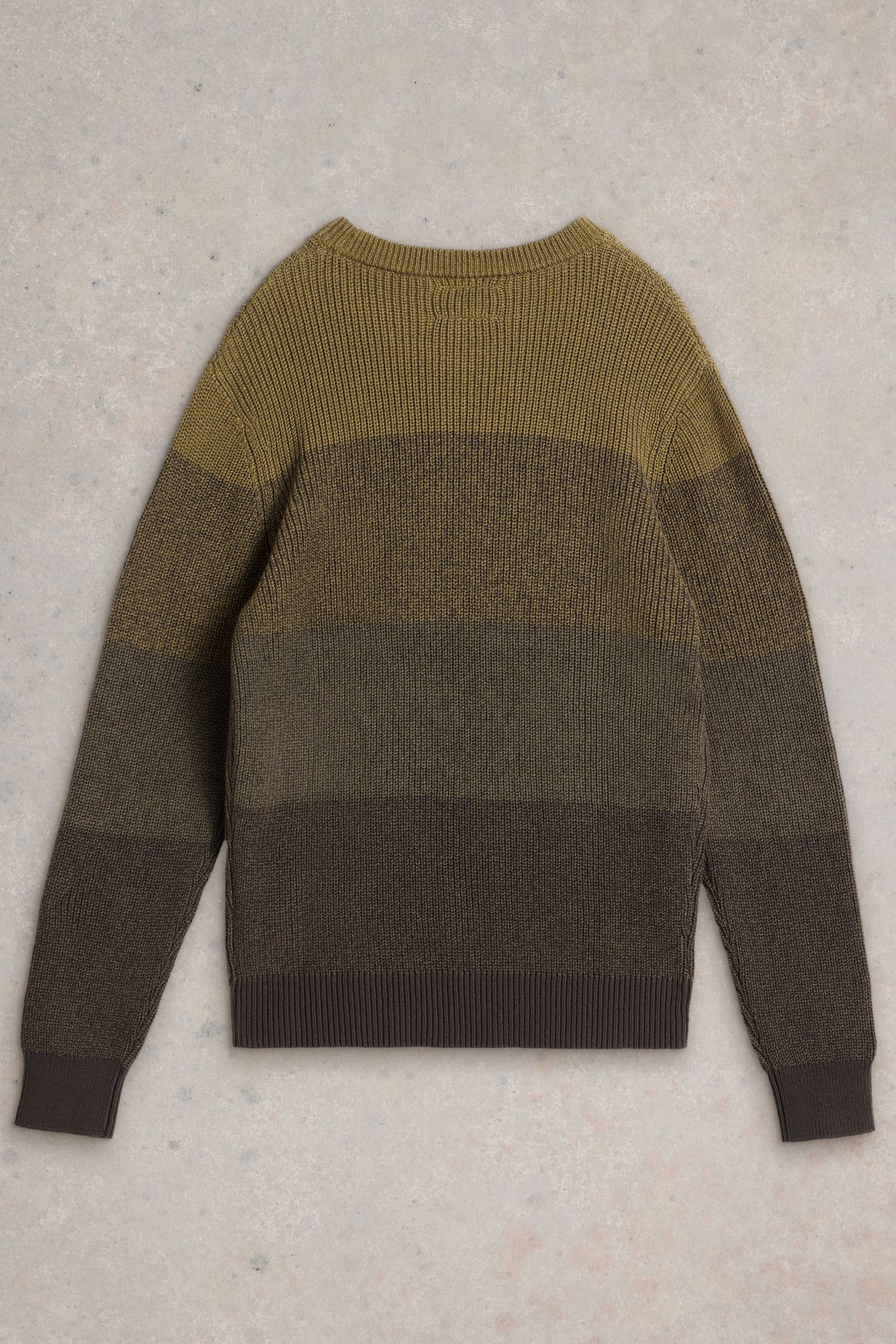 TWISTED COLOURBLOCK CREW KHAKI GREEN 2