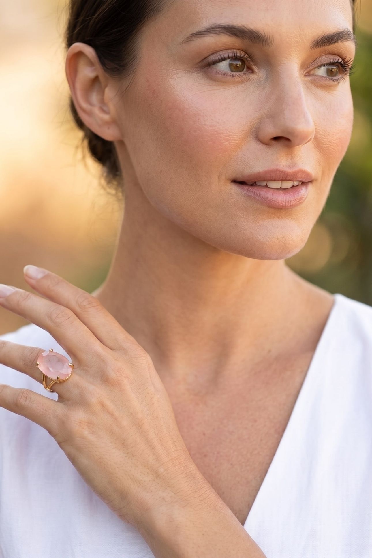 EVA OVAL RING FLAMINGO PINK 4