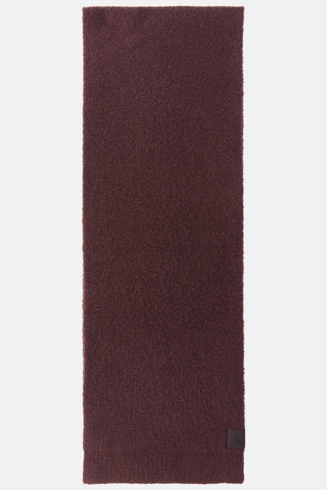 CK PATCH BOUCLE SCARF FUDGE 2