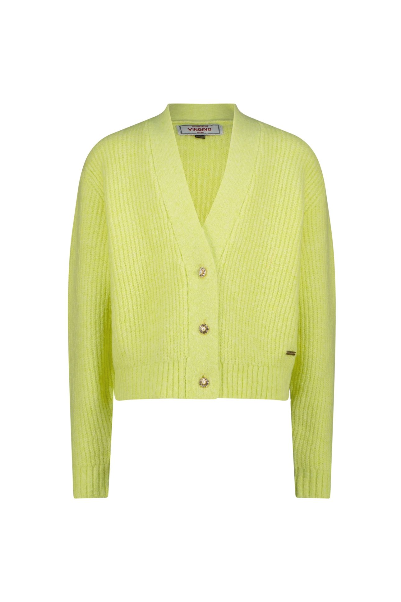 GIRLS MANDA CARDIGAN SHADOW LIME 4