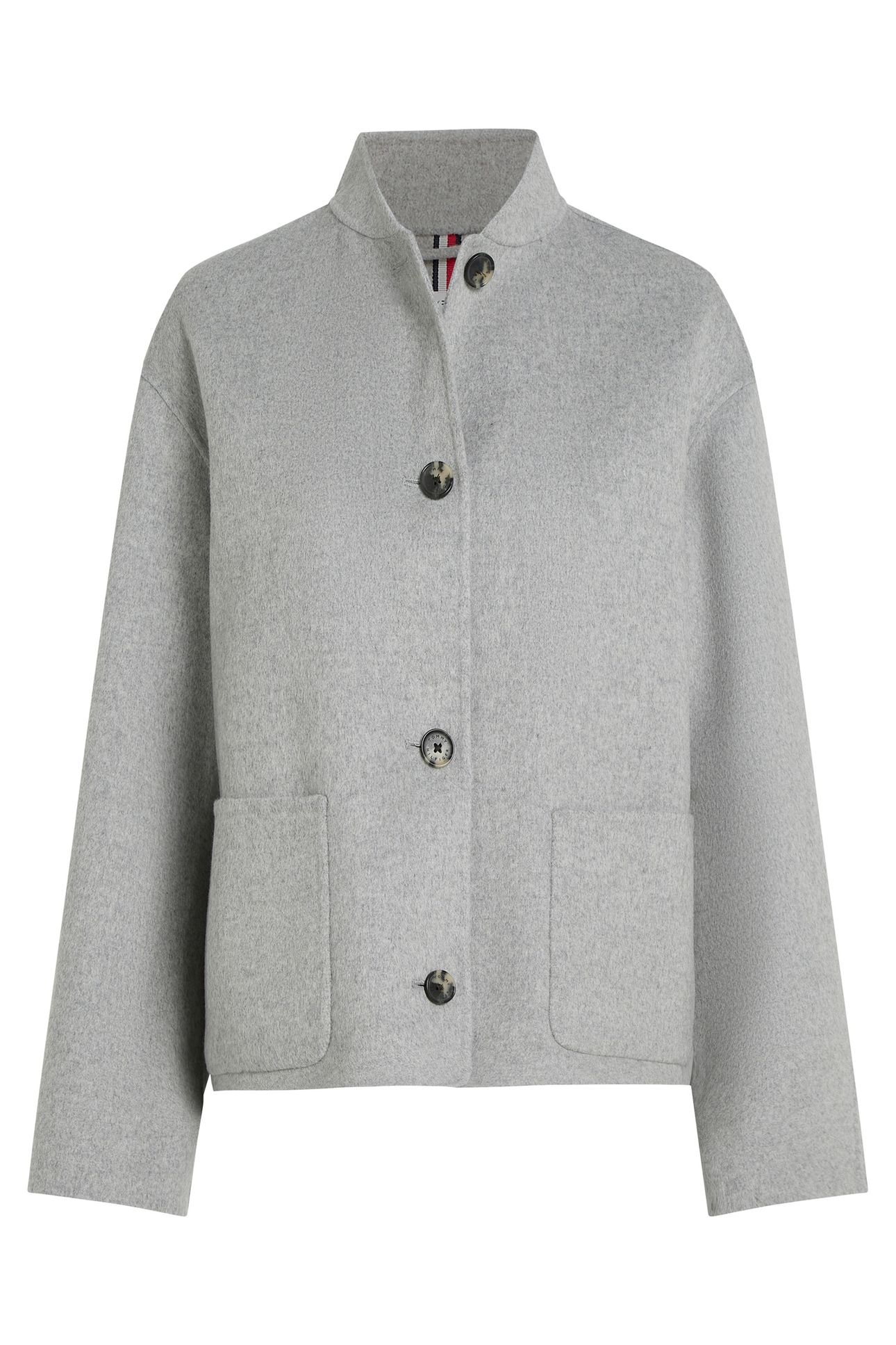 DF WOOL BOMBER JACKET LIGHT GREY HEATHER 4