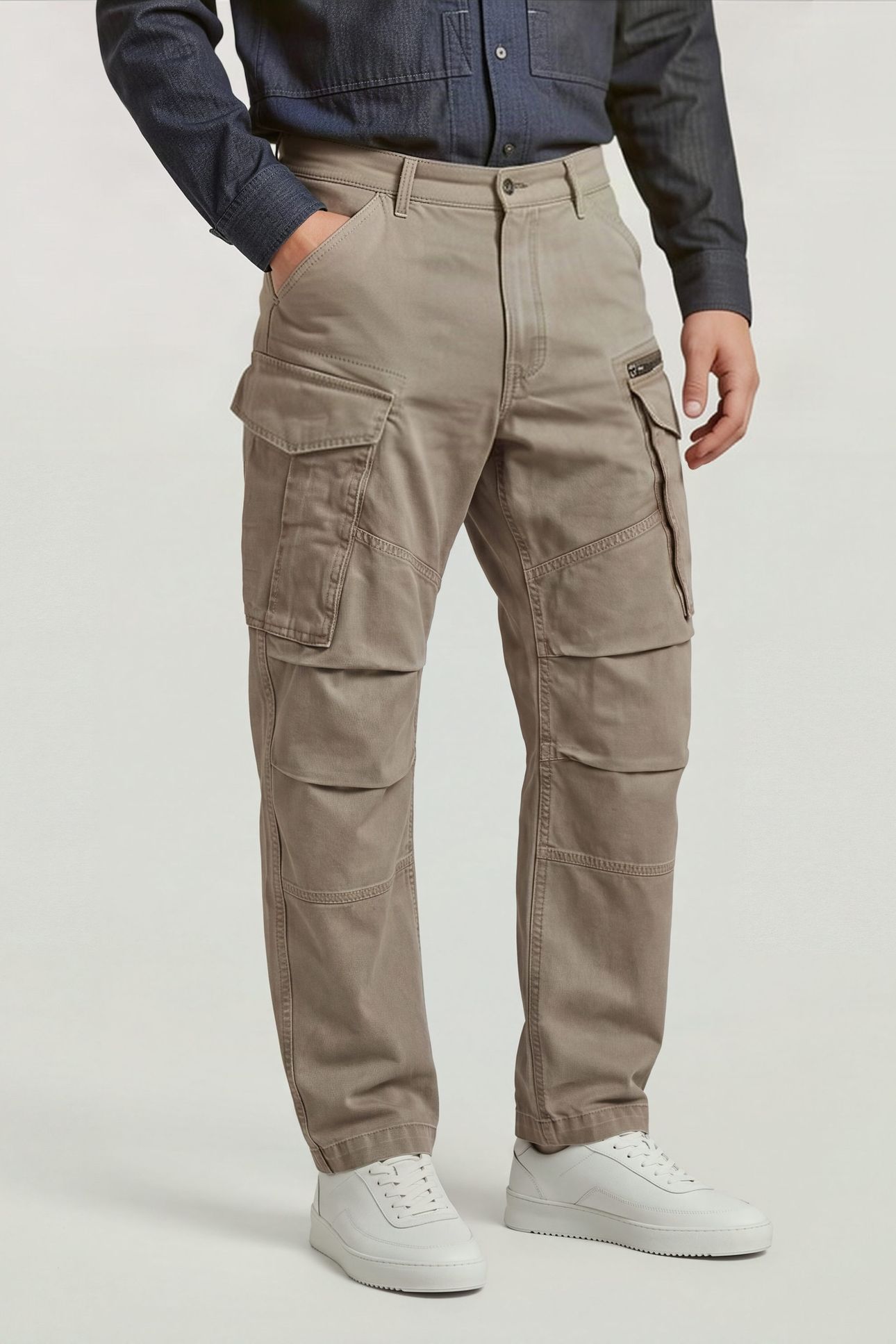 ROVIC 3D LOOSE DENIM BROWN 1