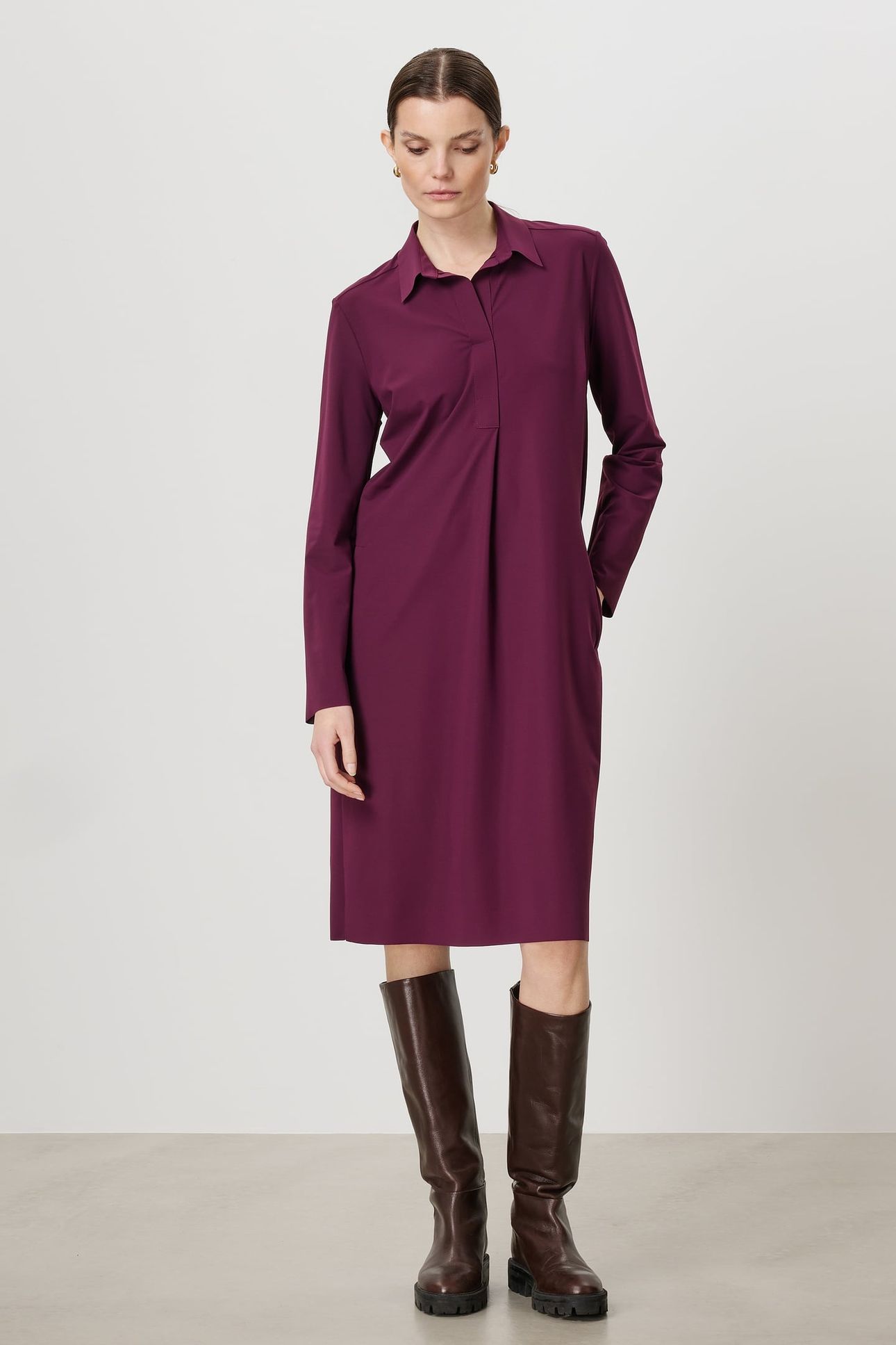 CRUZ DRESS DEEP-PLUM 3