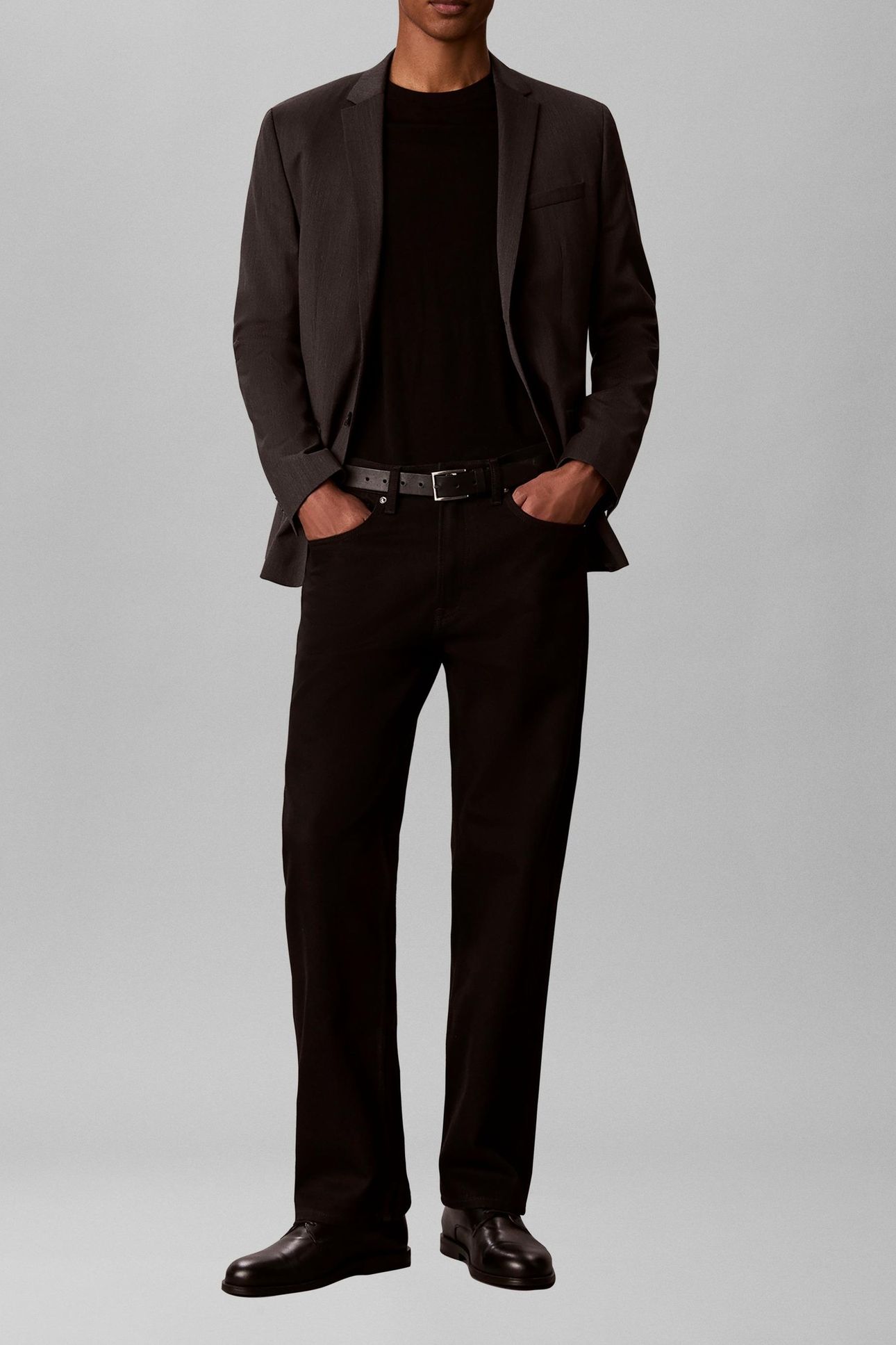 LS MICRO HERRINGBONE BLAZER VOLCANIC ASH 3