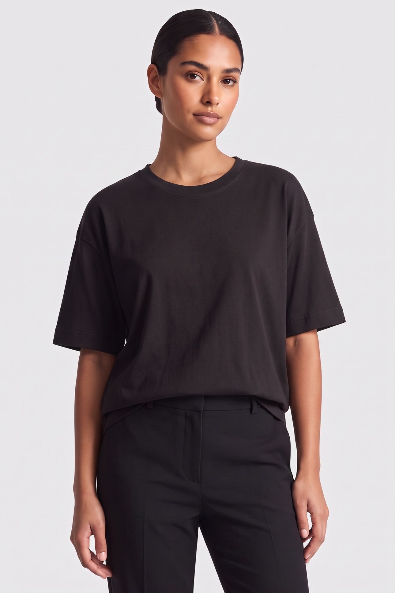 NOVALEE JERSEY T-SHIRT BLACK 1