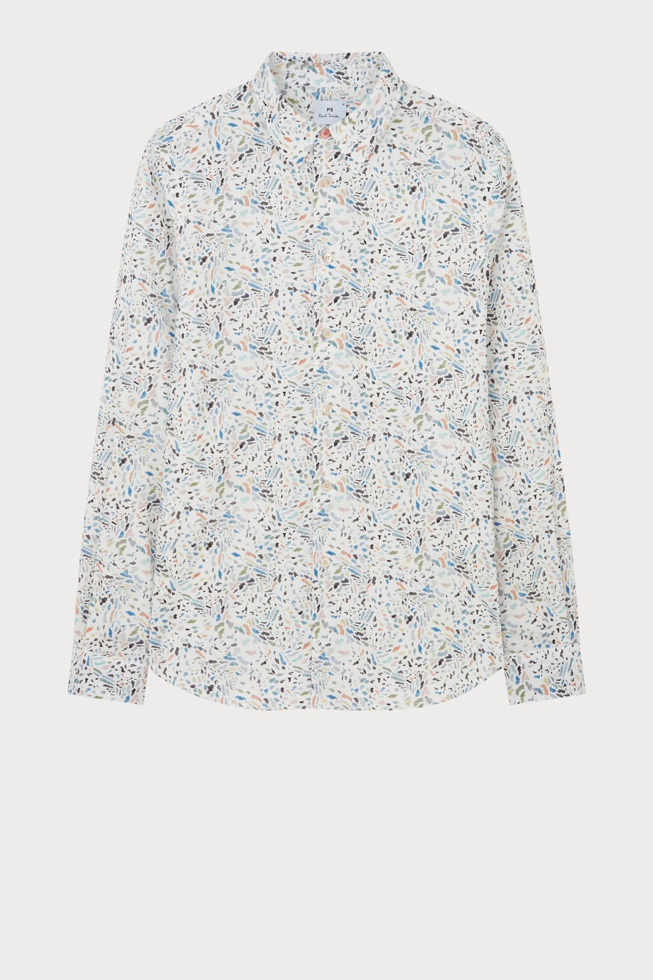 MENS LS TAILORED FIT SHIRT OFF WHITE 5