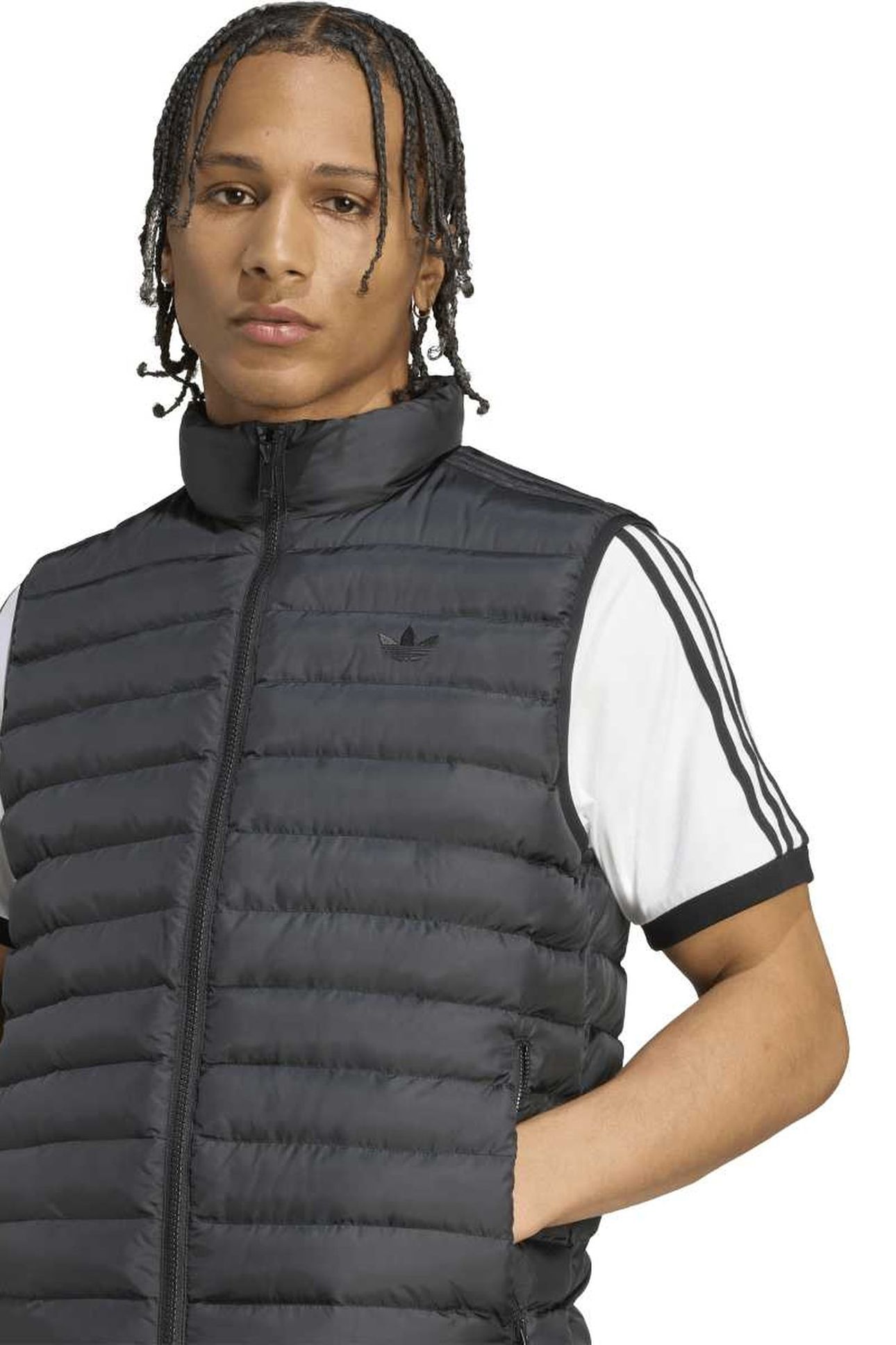 UNISEX PADDED VEST BLACK 4