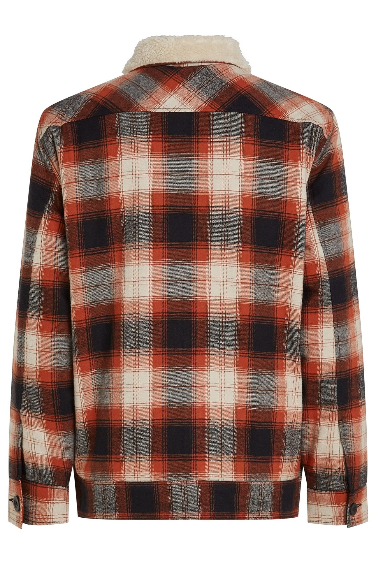 O'RIGINALS FLEECE LINED JACKET BONFIRE CHECK 5