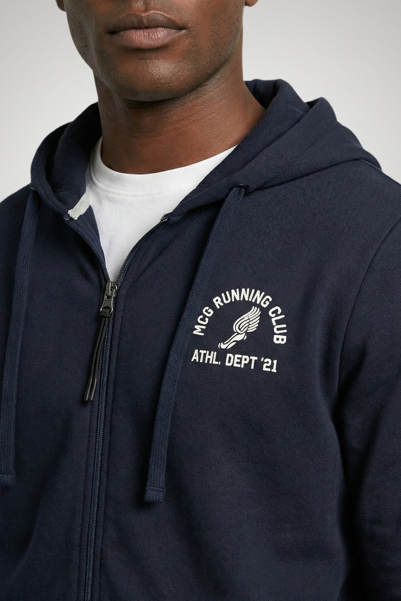 ZIP THRU HOODY NAVY 5