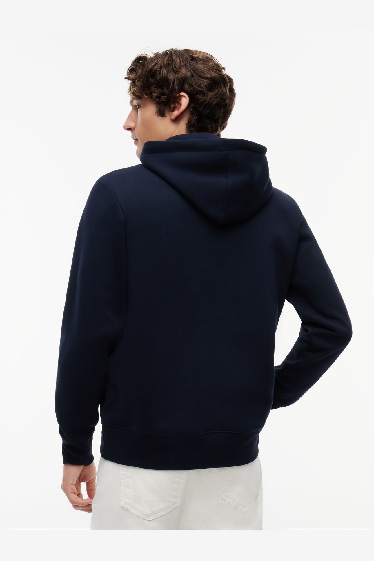 SCRIPT LOGO HOODIE NAVY BLUE 2