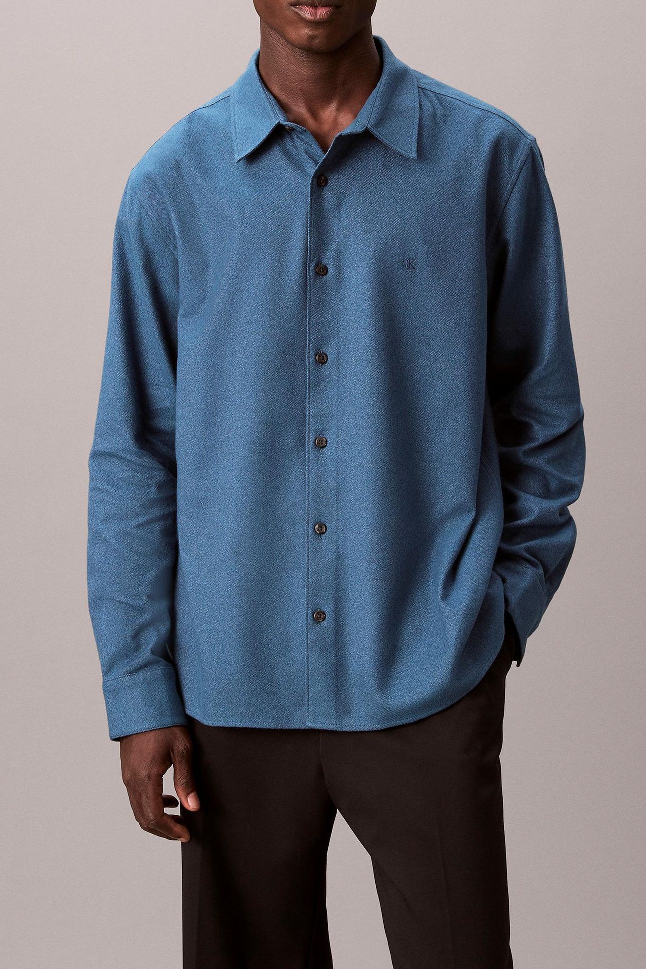 LS MELANGE FLANNEL SHIRT WILD WIND 1
