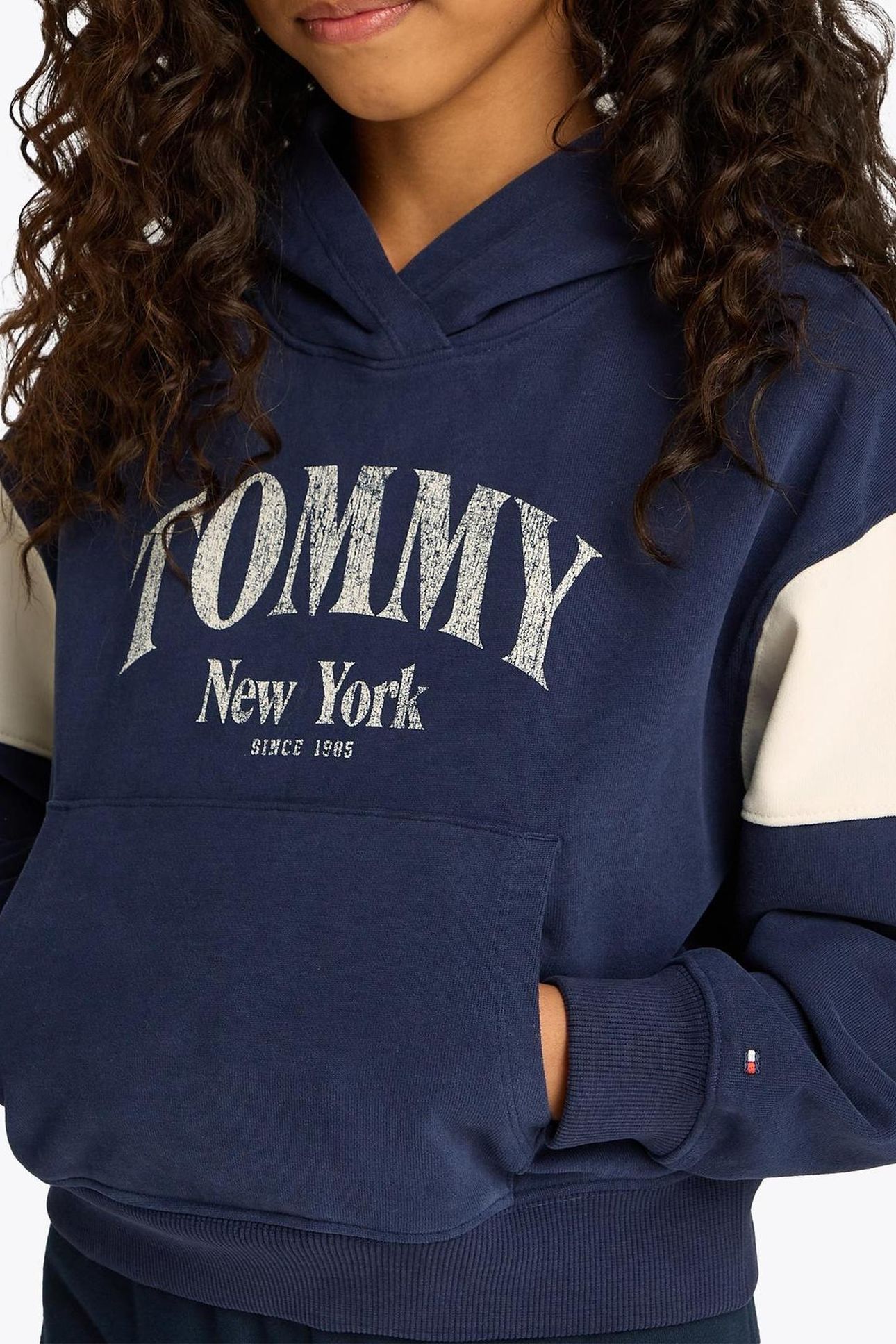 GIRLS VARSITY COLORBLOCK YALE NAVY 5