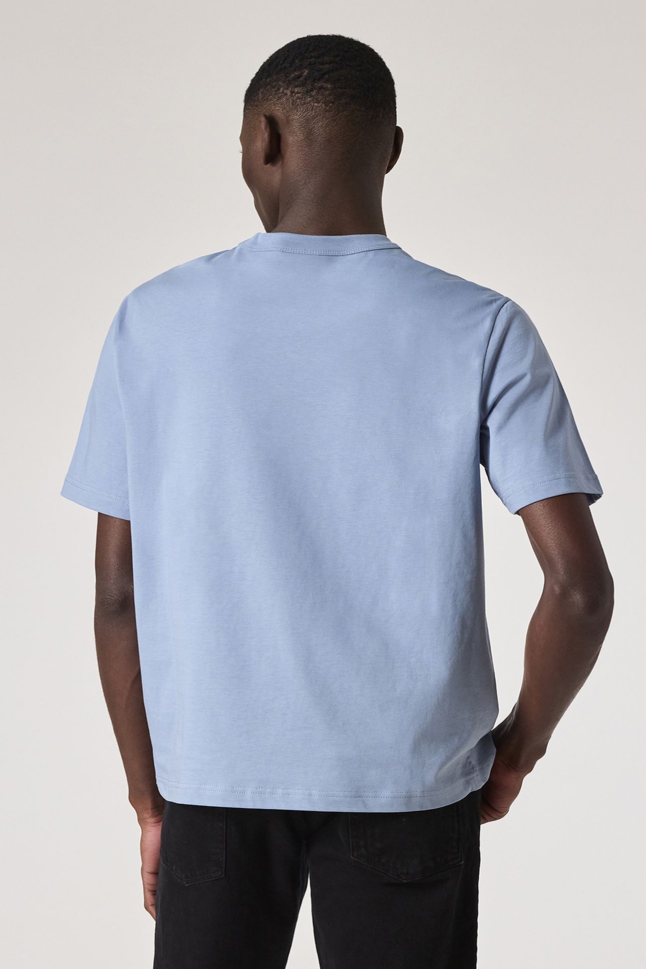 MENS REG FIT SS T SHIRT ZEBRA CRAFT LIGHT BLUE 3