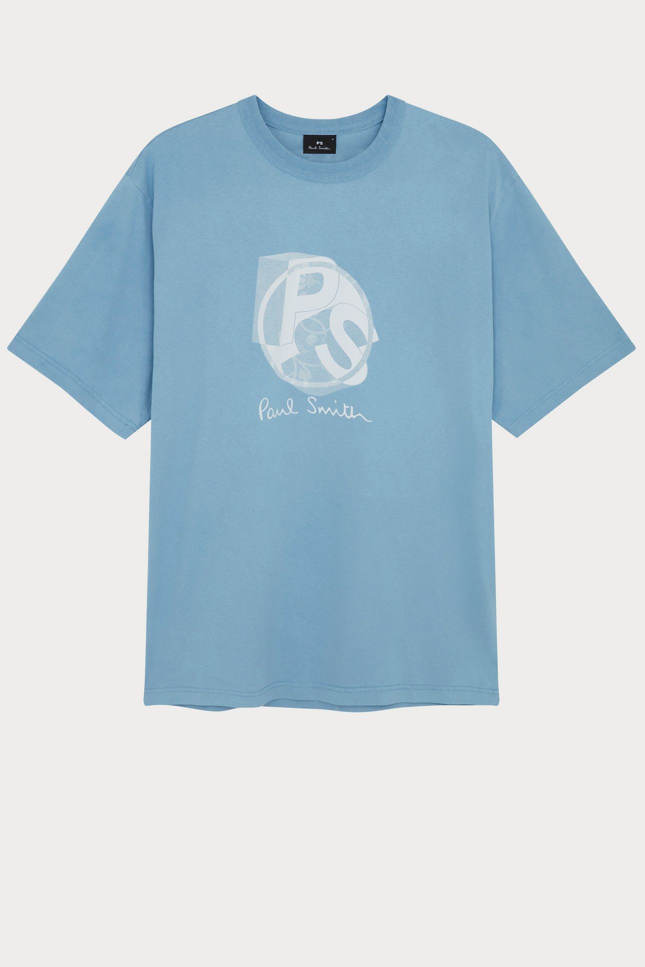 MENS TSHIRT PS LOGO LIGHT BLUE 5