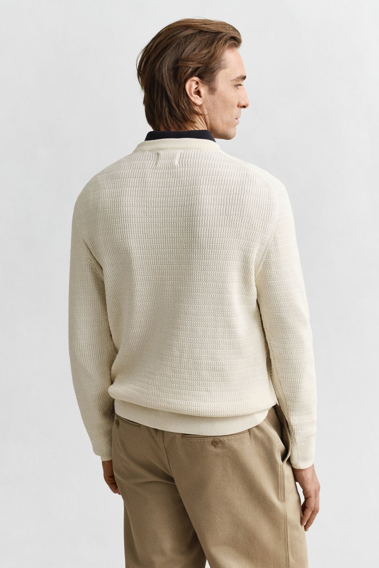 MINI CABLE C-NECK CREAM 2