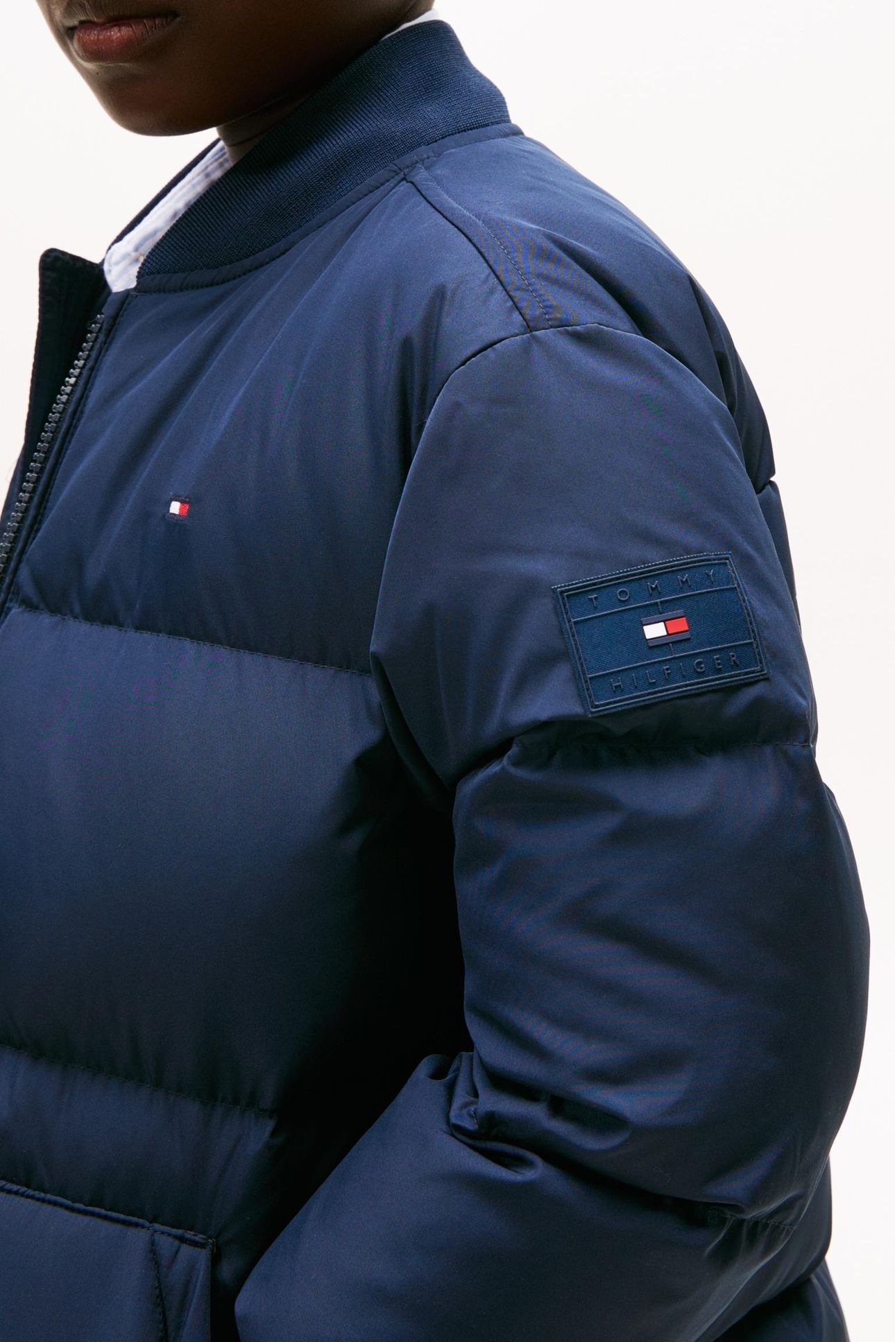 BOYS TOMMY FLAG EMB DOWN DARK NIGHT NAVY 4