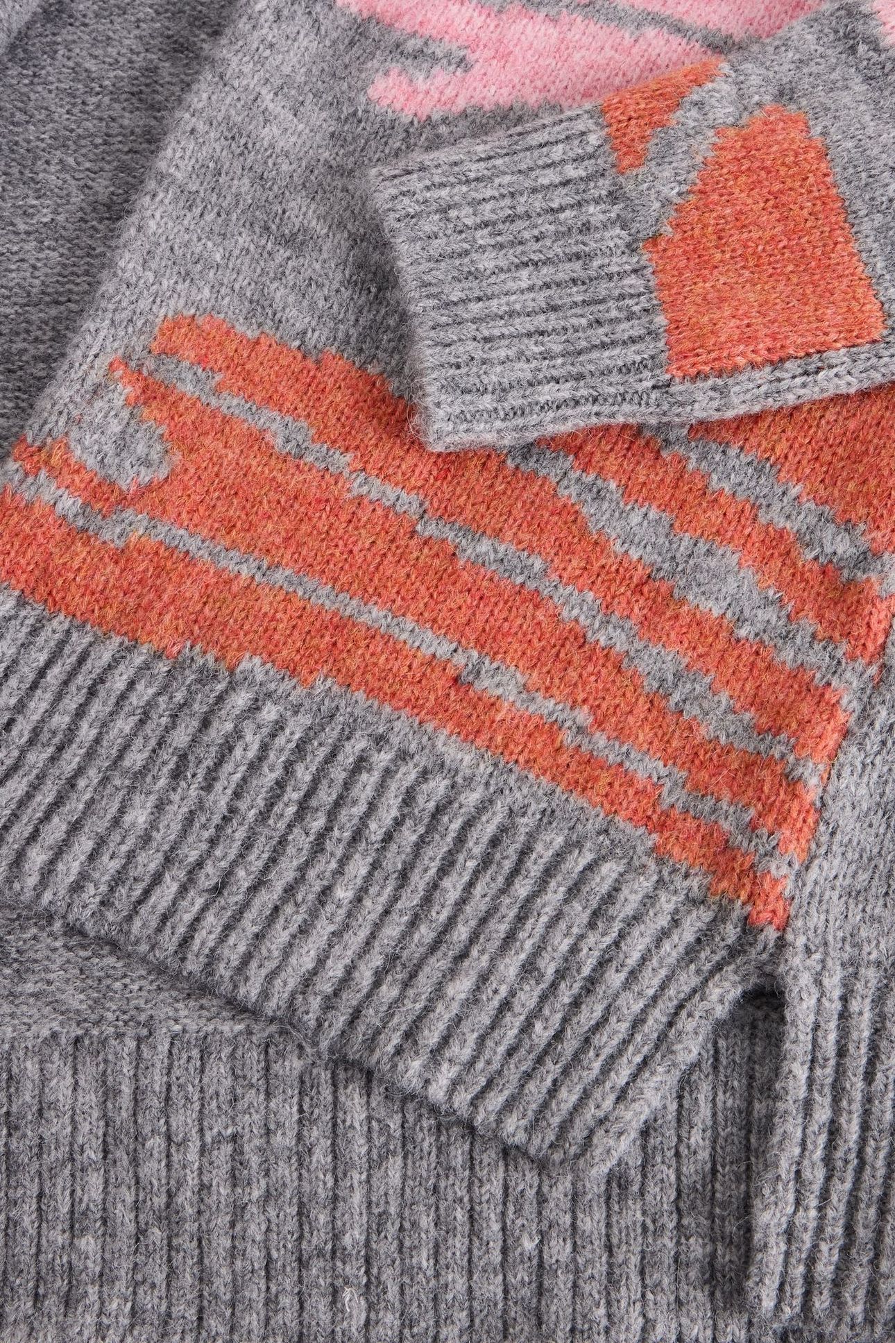 LOUISA LONGLINE CARDI GREY MULTI 5