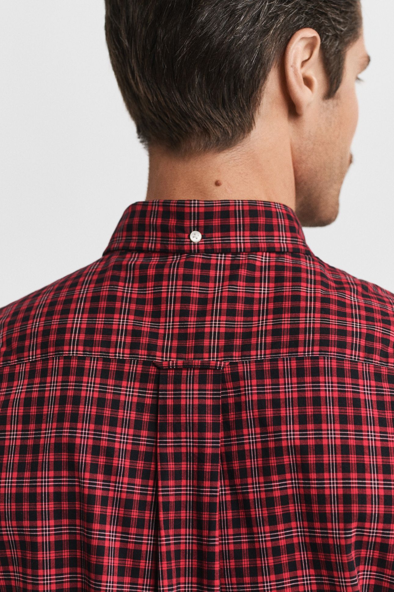 REG CLASSIC POPLIN CHECK SHIRT RUBY RED 5