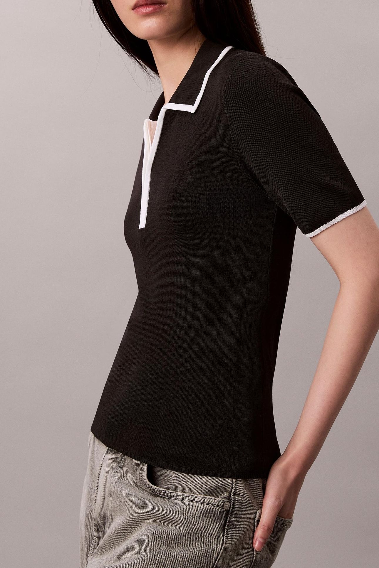 SHORT SLEEVE POLO BLACK COMBO 5