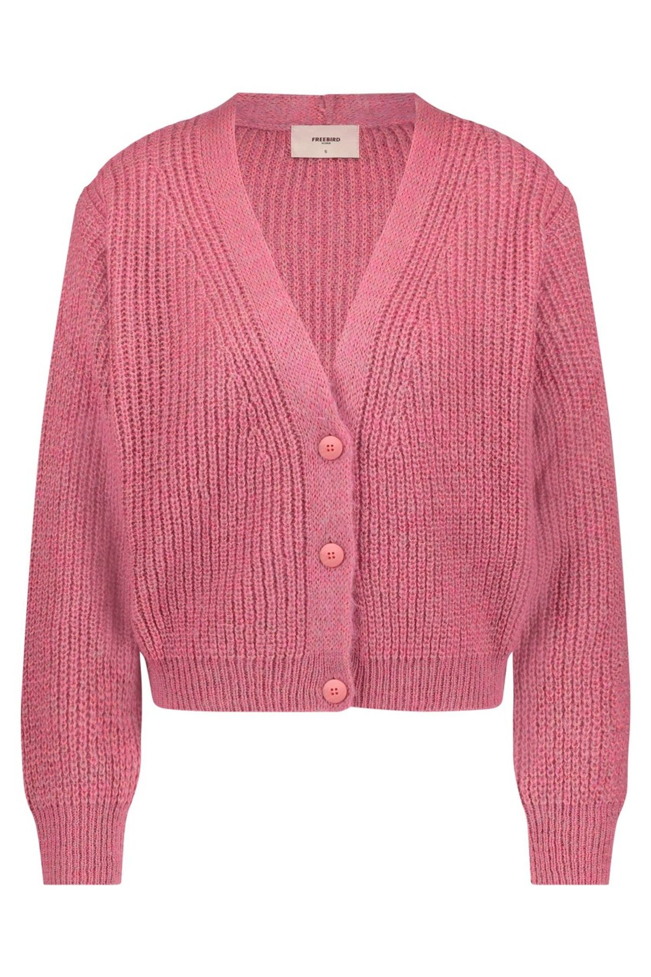 PARKER CARDIGAN PINK MELANGE 2
