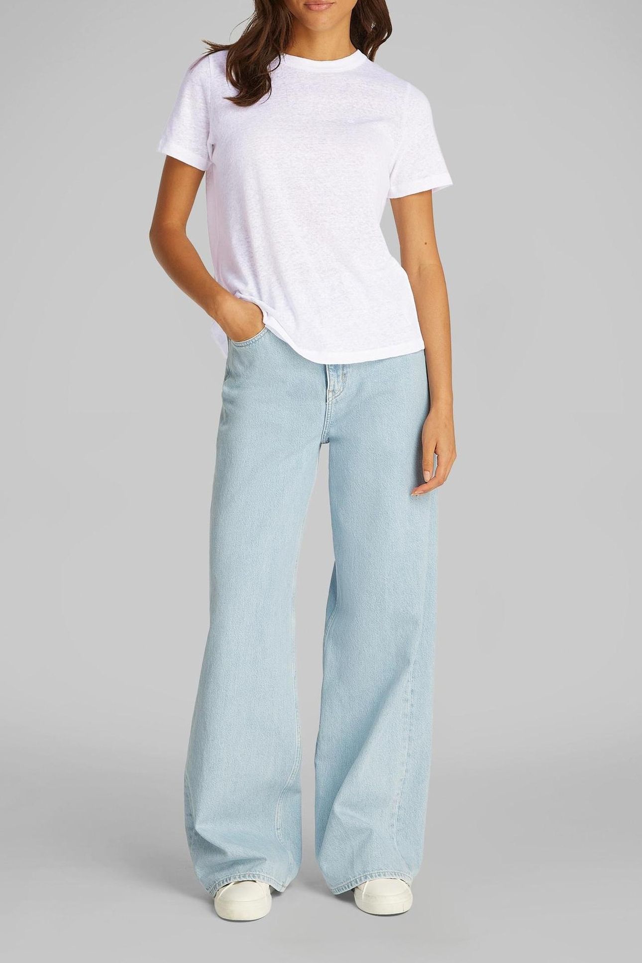 LINEN JERSEY RELAXED BRILLIANT WHITE 3