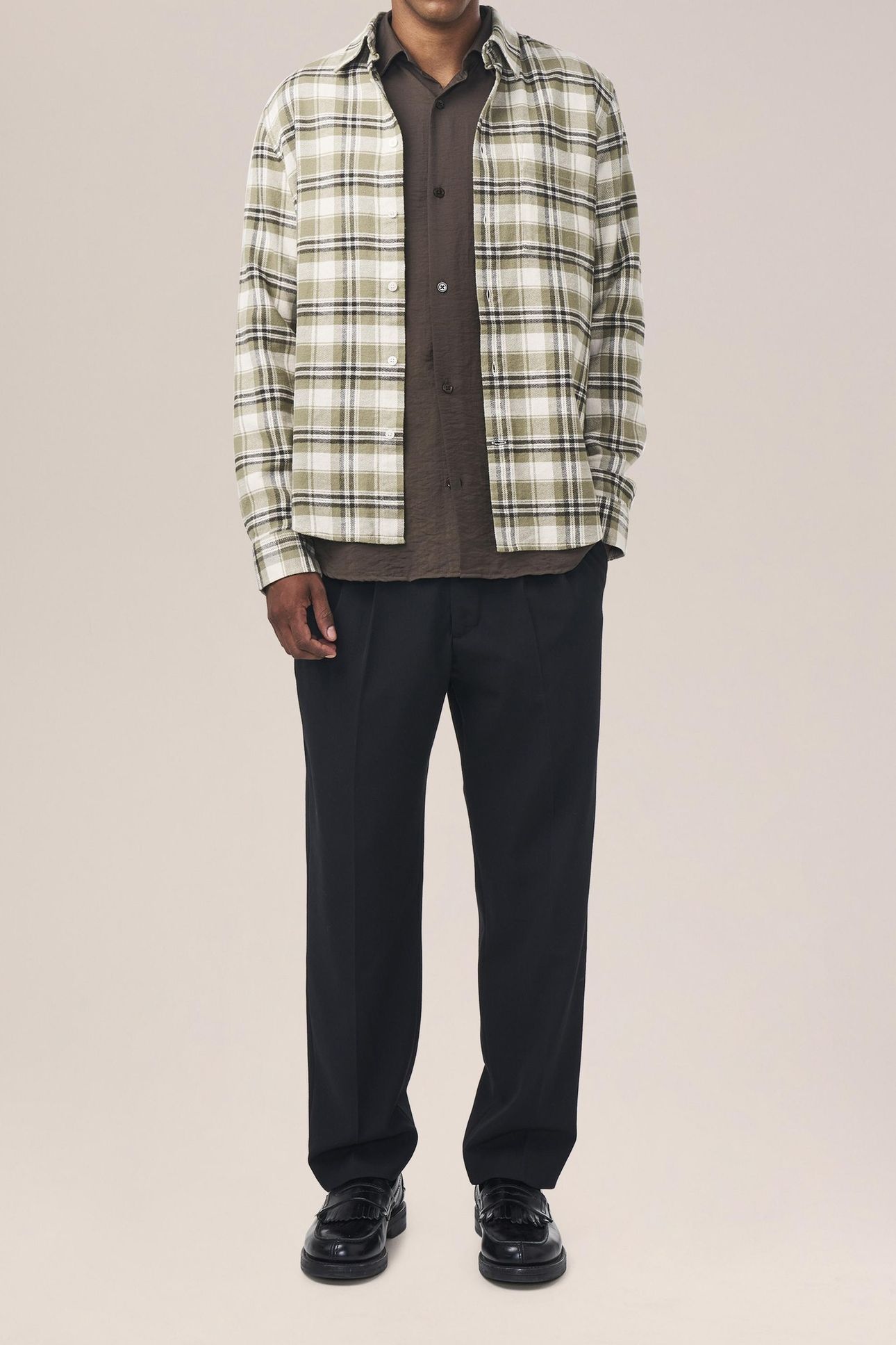 ARNE SHIRT 5166 GREEN CHECK 4