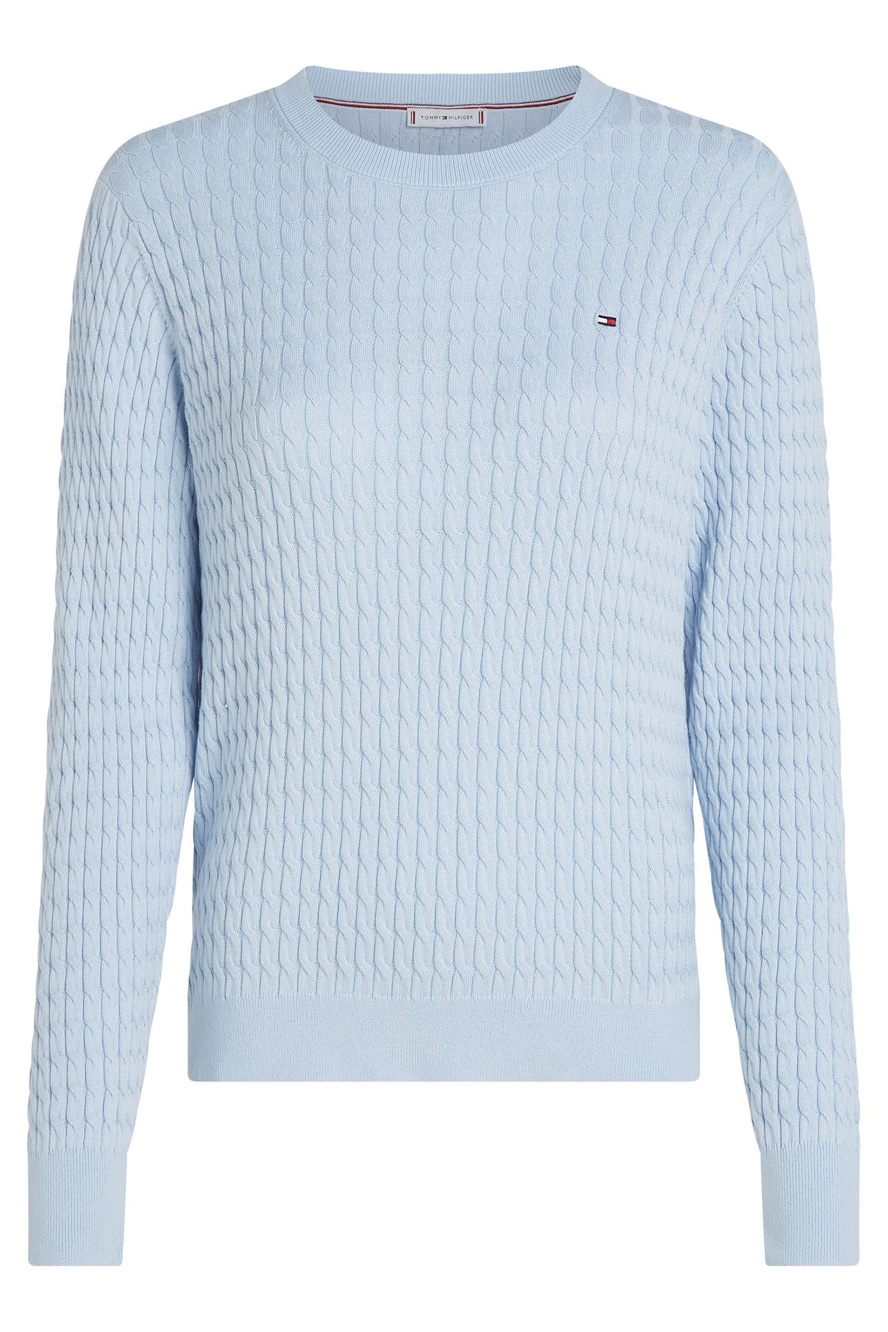 COTTON MINI CABLE SWEATER SKY BLUE 7