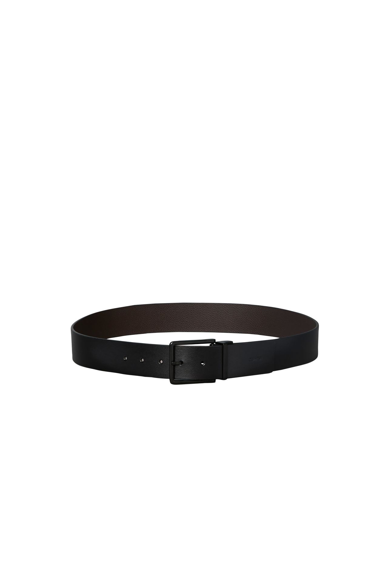 WARMTH BUCKLE 40MM BELT BLACK/DARK BROWN 2