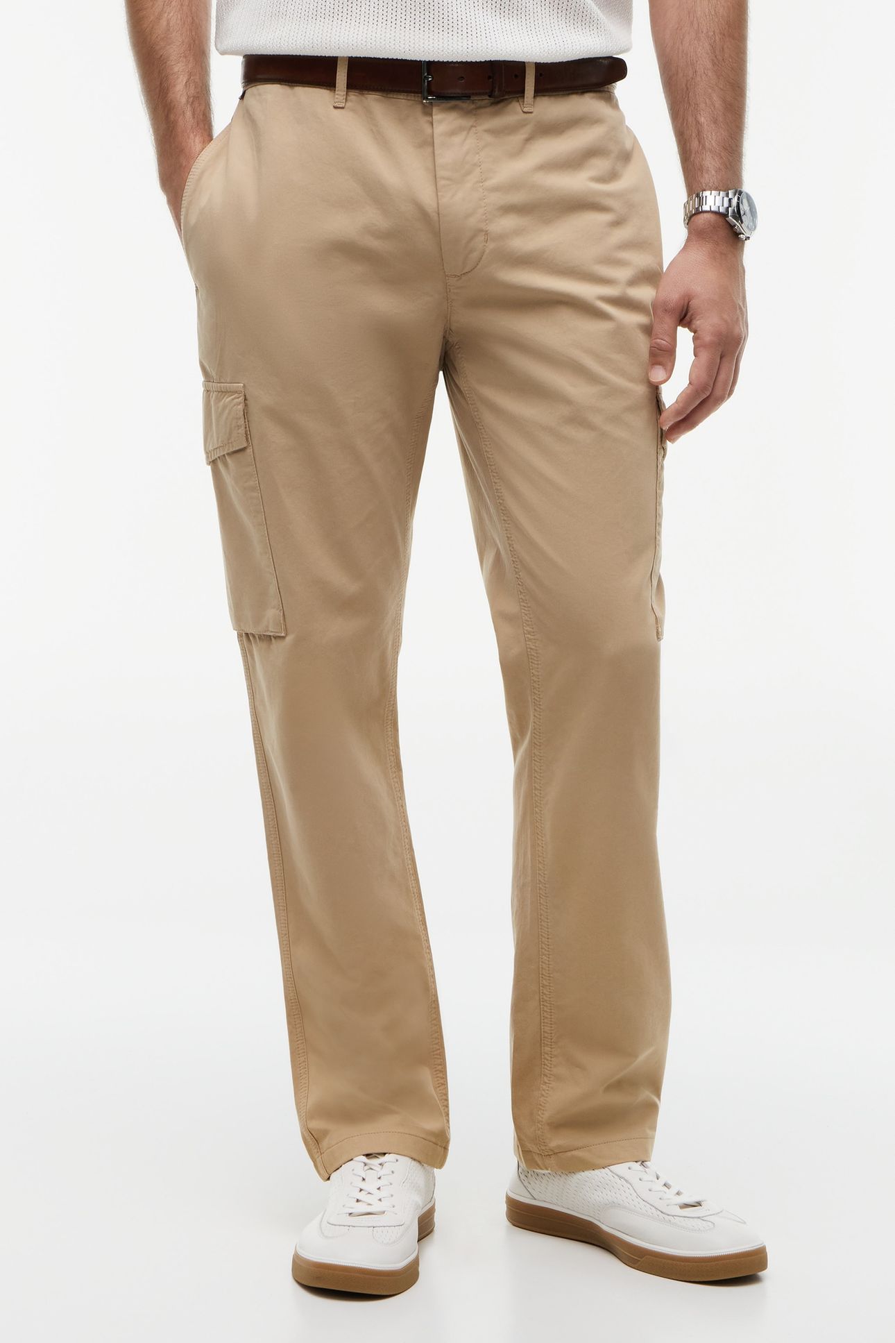 DENTON LW TWILL CARGO SANDALWOOD 4