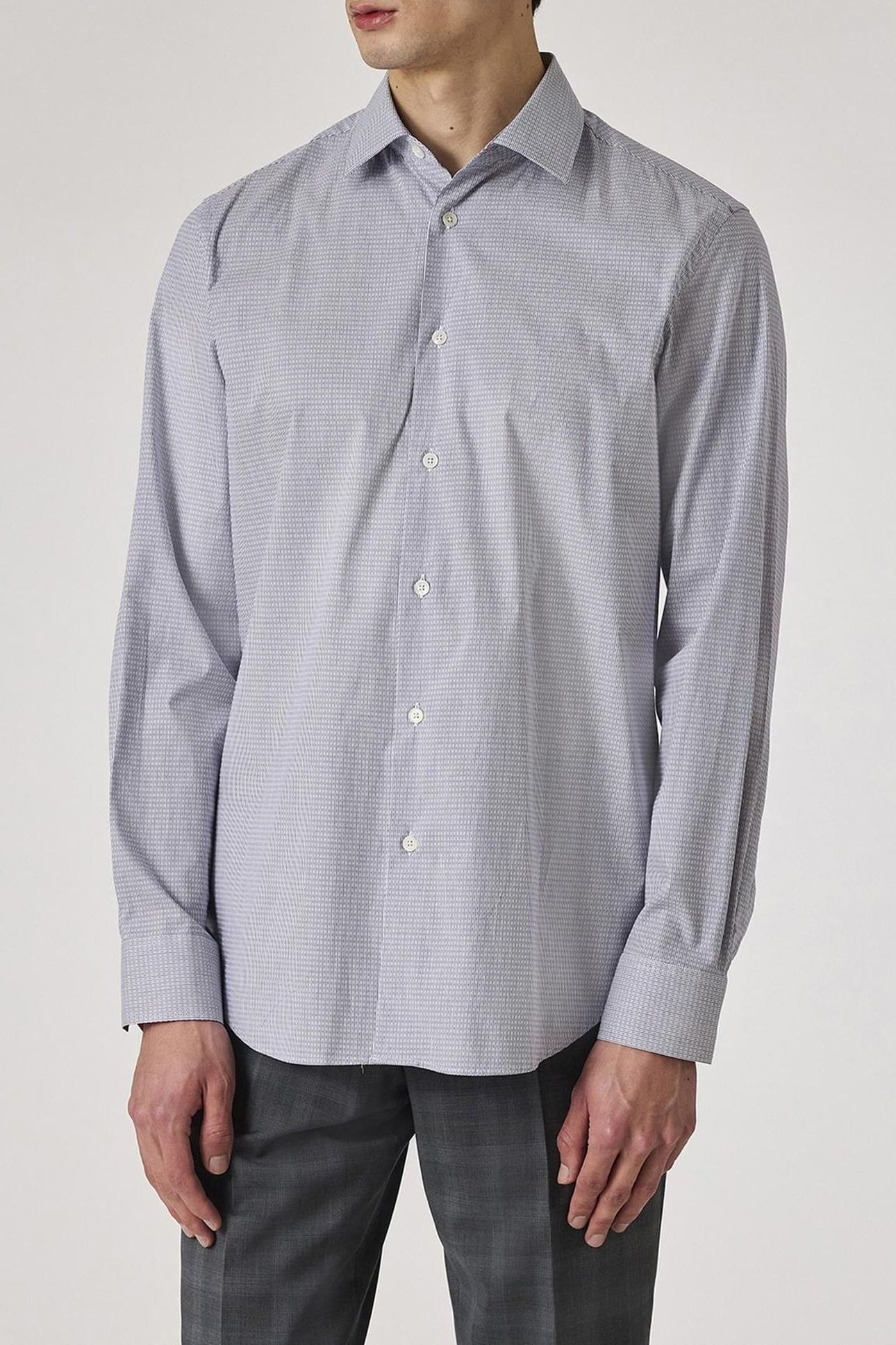 MENS S/C TAILORED FIT SHIRT INKY BLUE 1