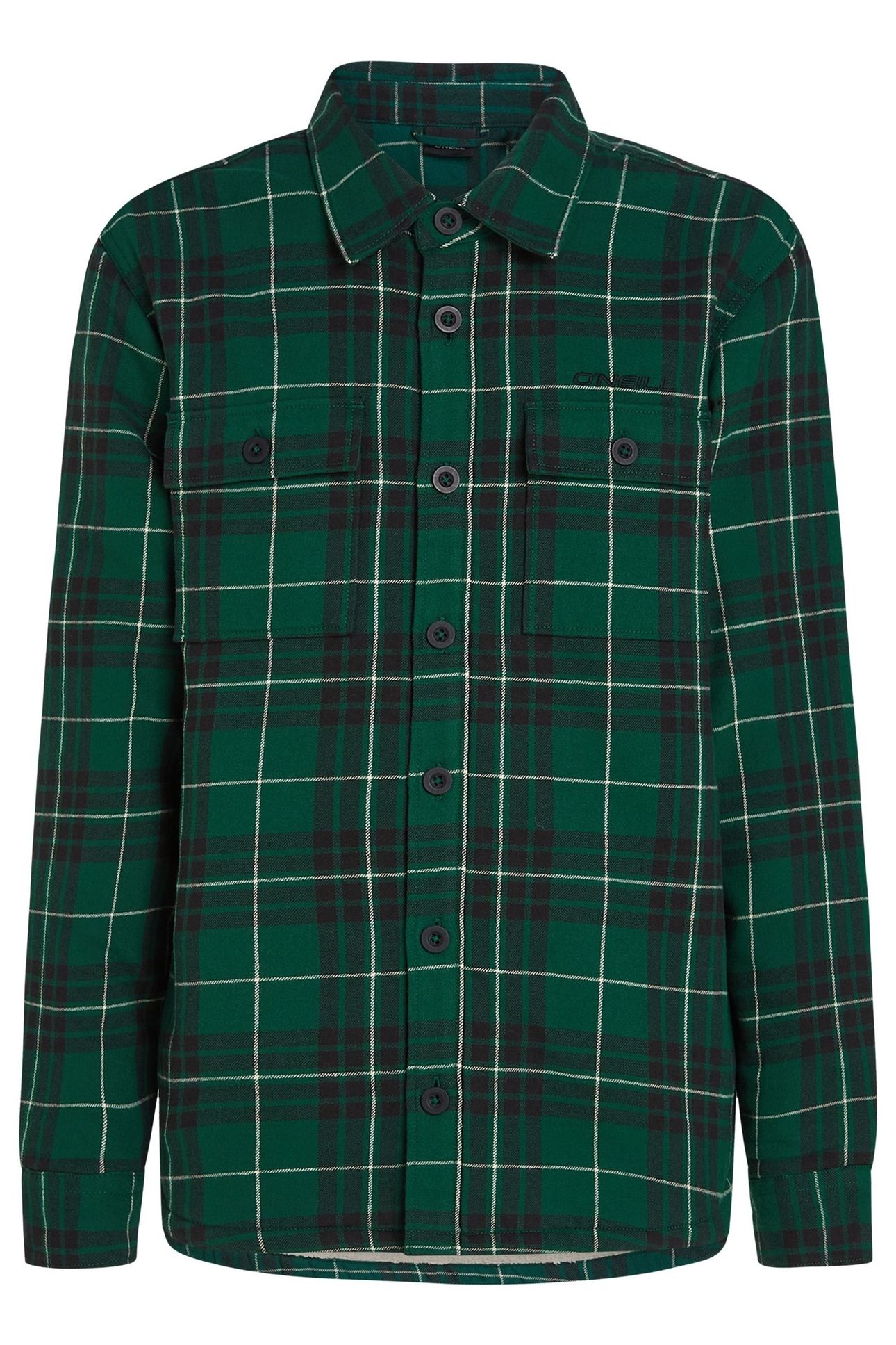 O'NEILL MUST-HAVE FLEECE LINED SHIRT GREEN FLANNEL CHECK 1