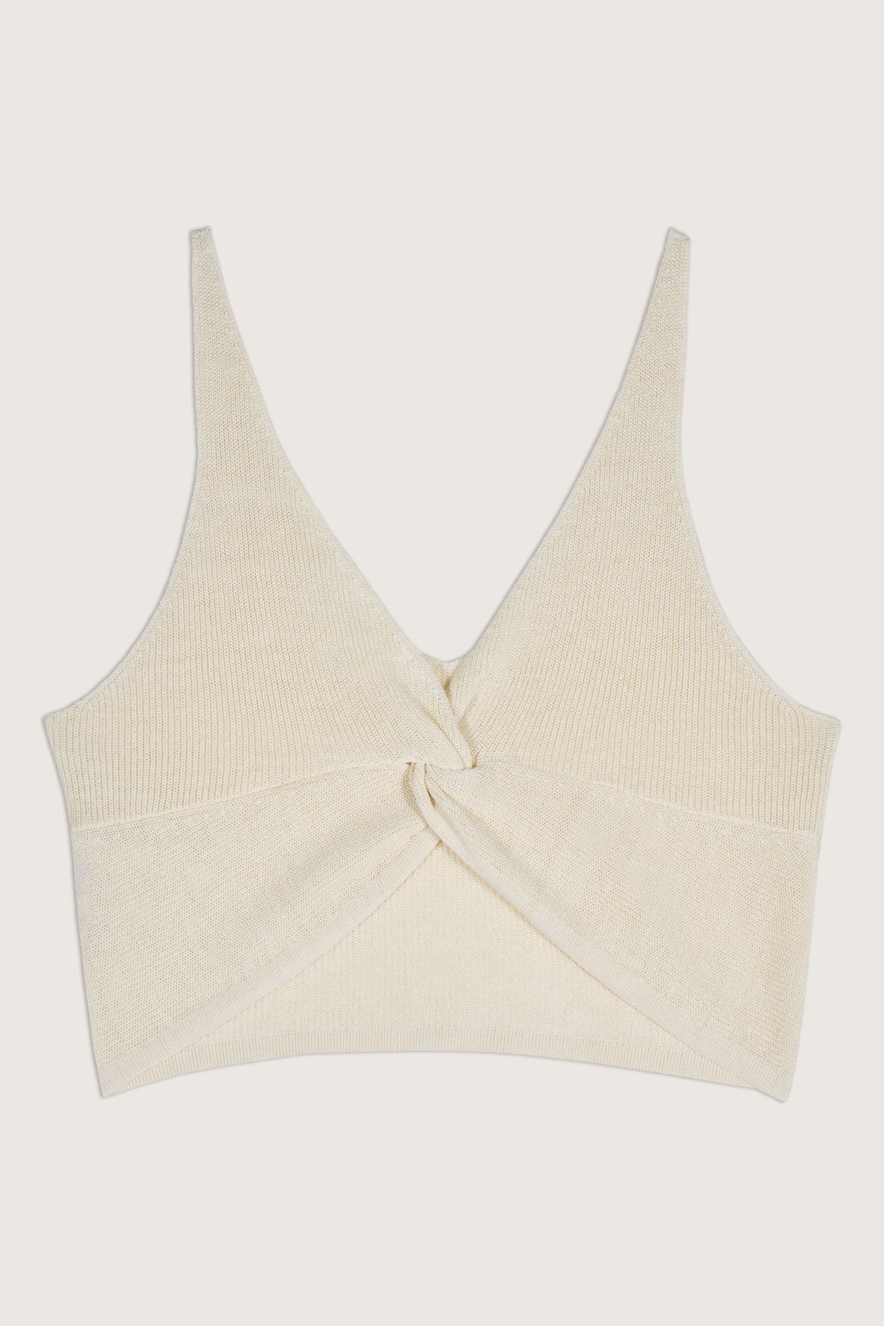 SLEEVELESS KNIT ECRU 3