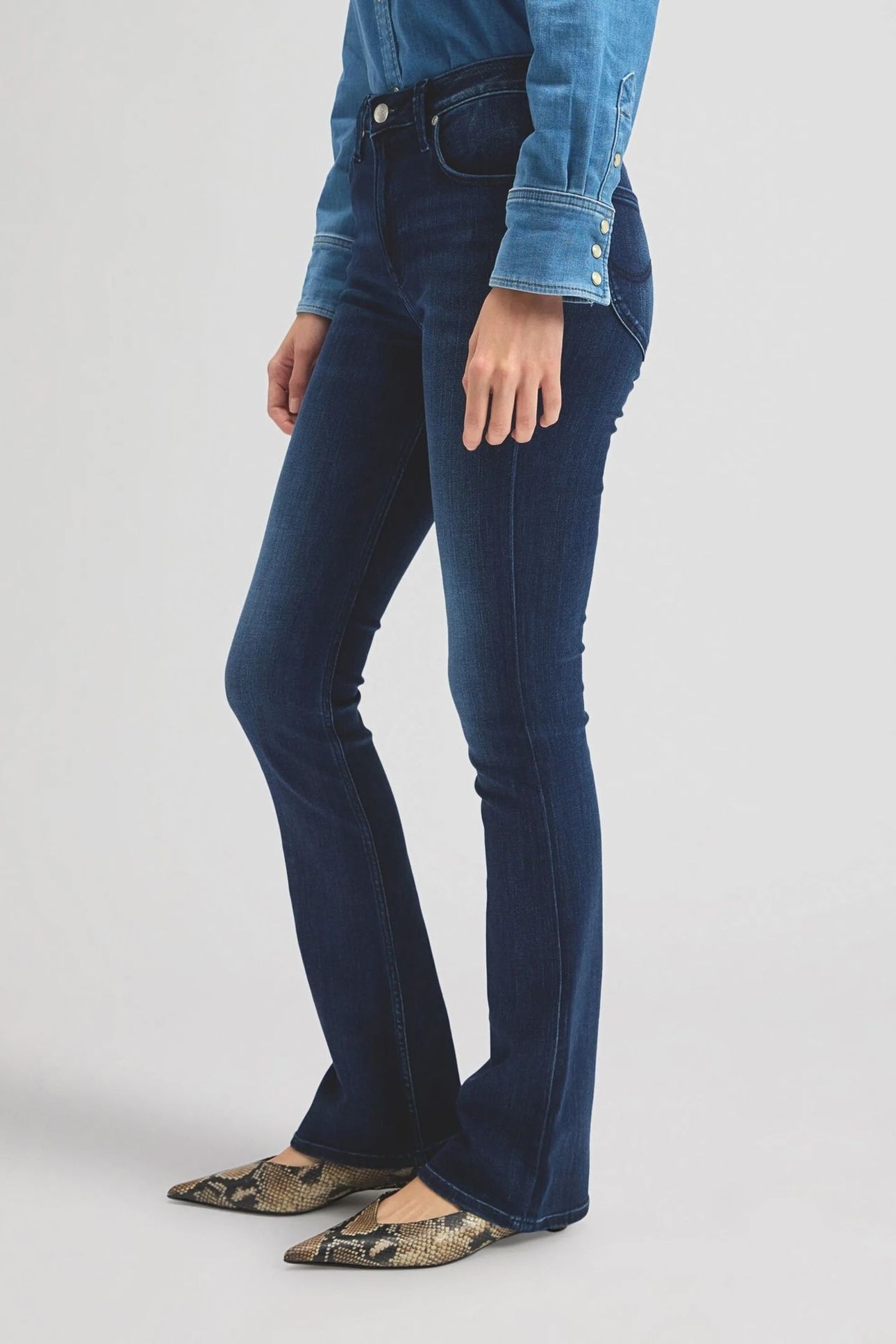 BREESE BOOT - DARKER DAYS - HIGH RISE BOOTCUT BLUE 3