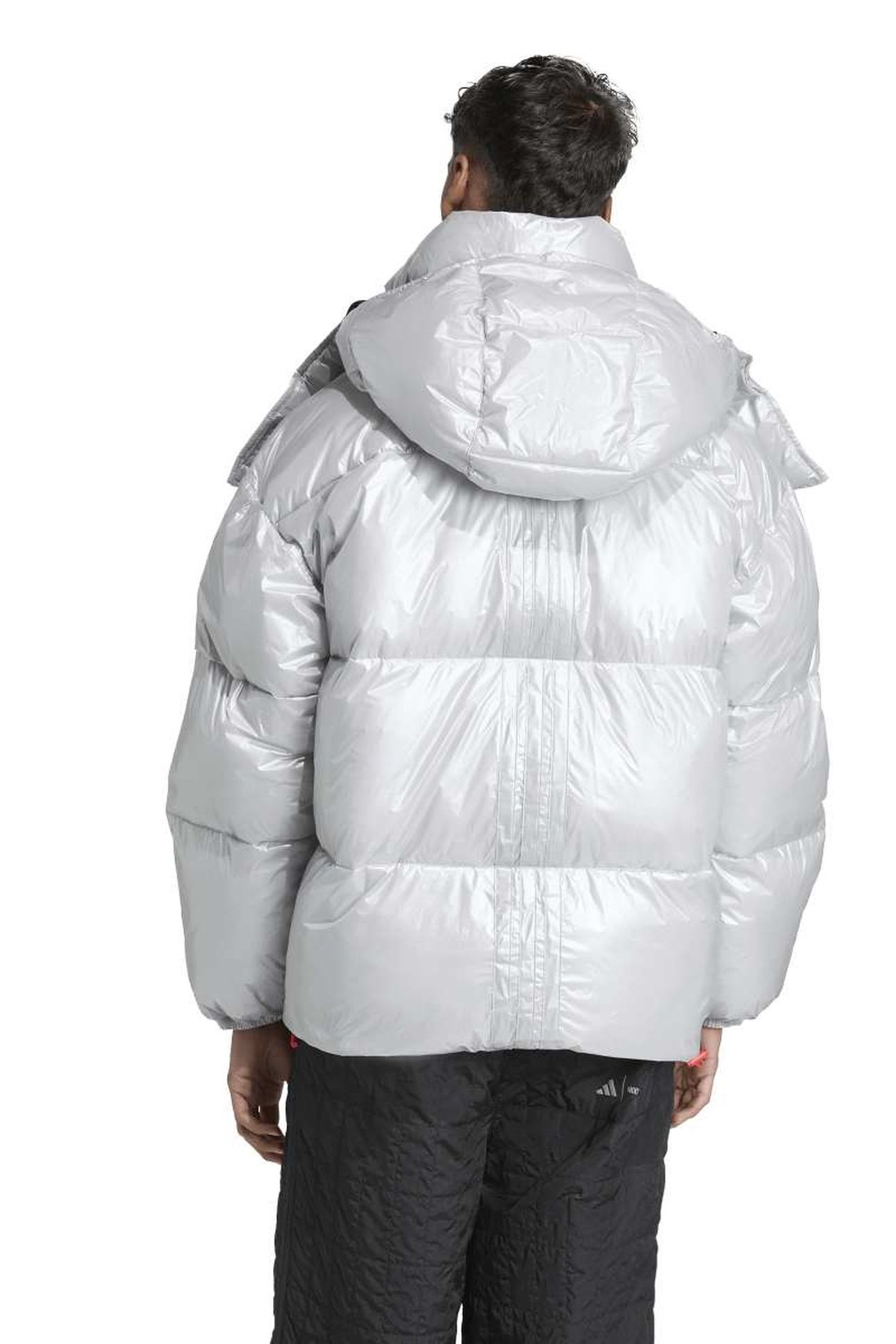 UNISEX PUFFER JACKET MATTE SILVER 2