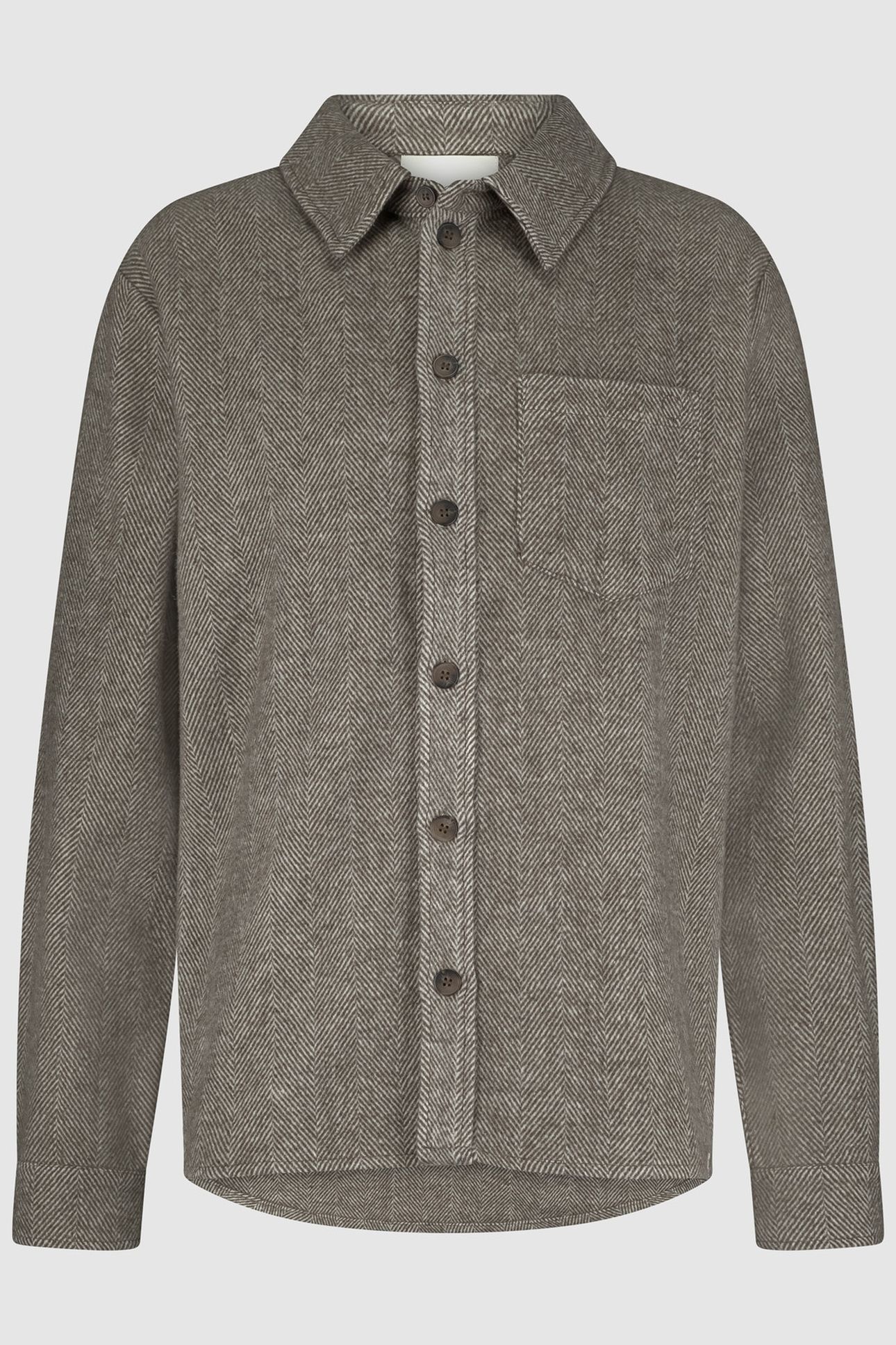 VINNIE OVERSHIRT CHOCOLAT 1
