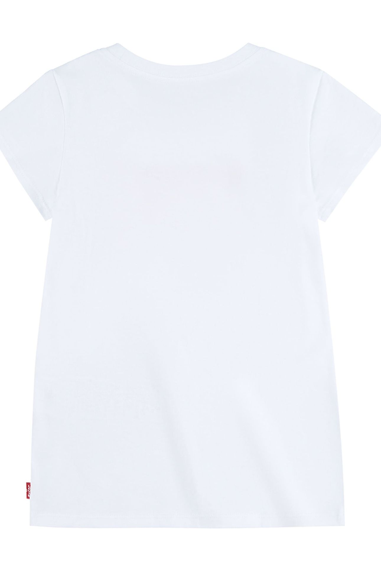 GIRLS S/S BATWING TEE RED/WHITE 2